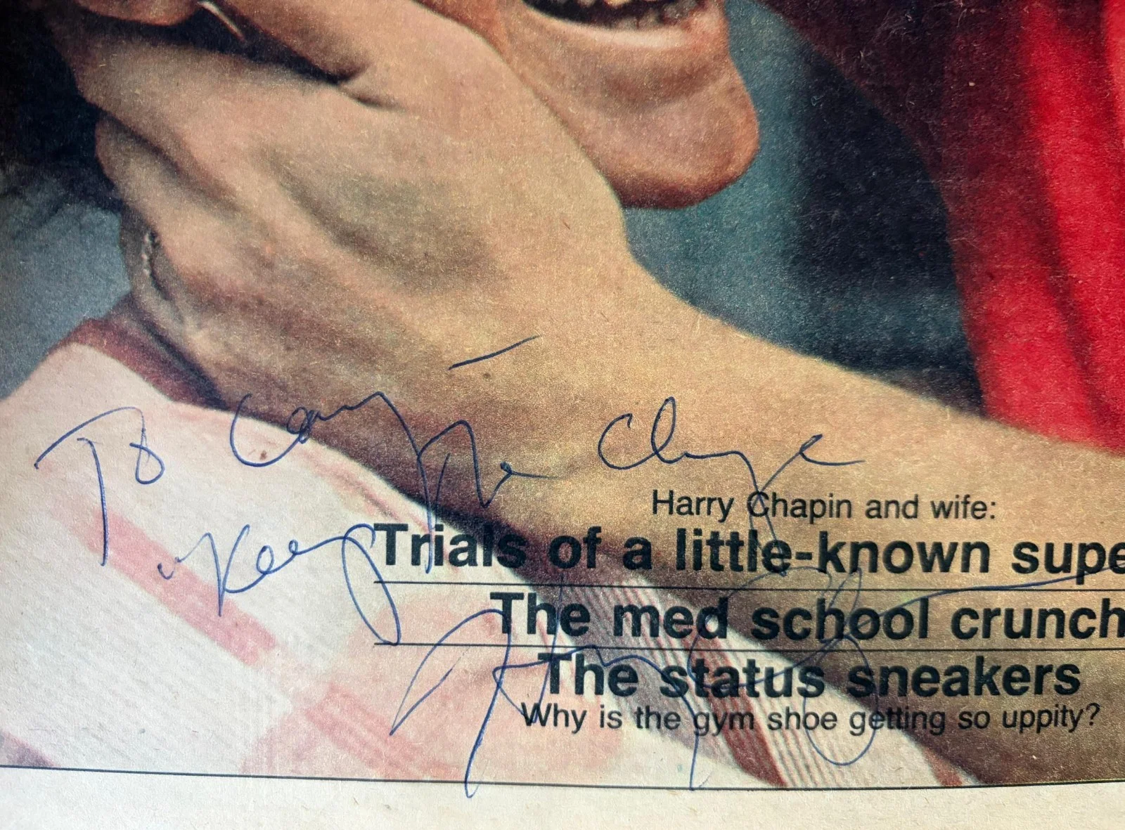 Harry Chapin — HARRY CHAPIN SIGNED AUTOGRAPHED MAGAZINE TAXI CAT'S IN CRADLE RARE VINTAGE PSA, изображение 2