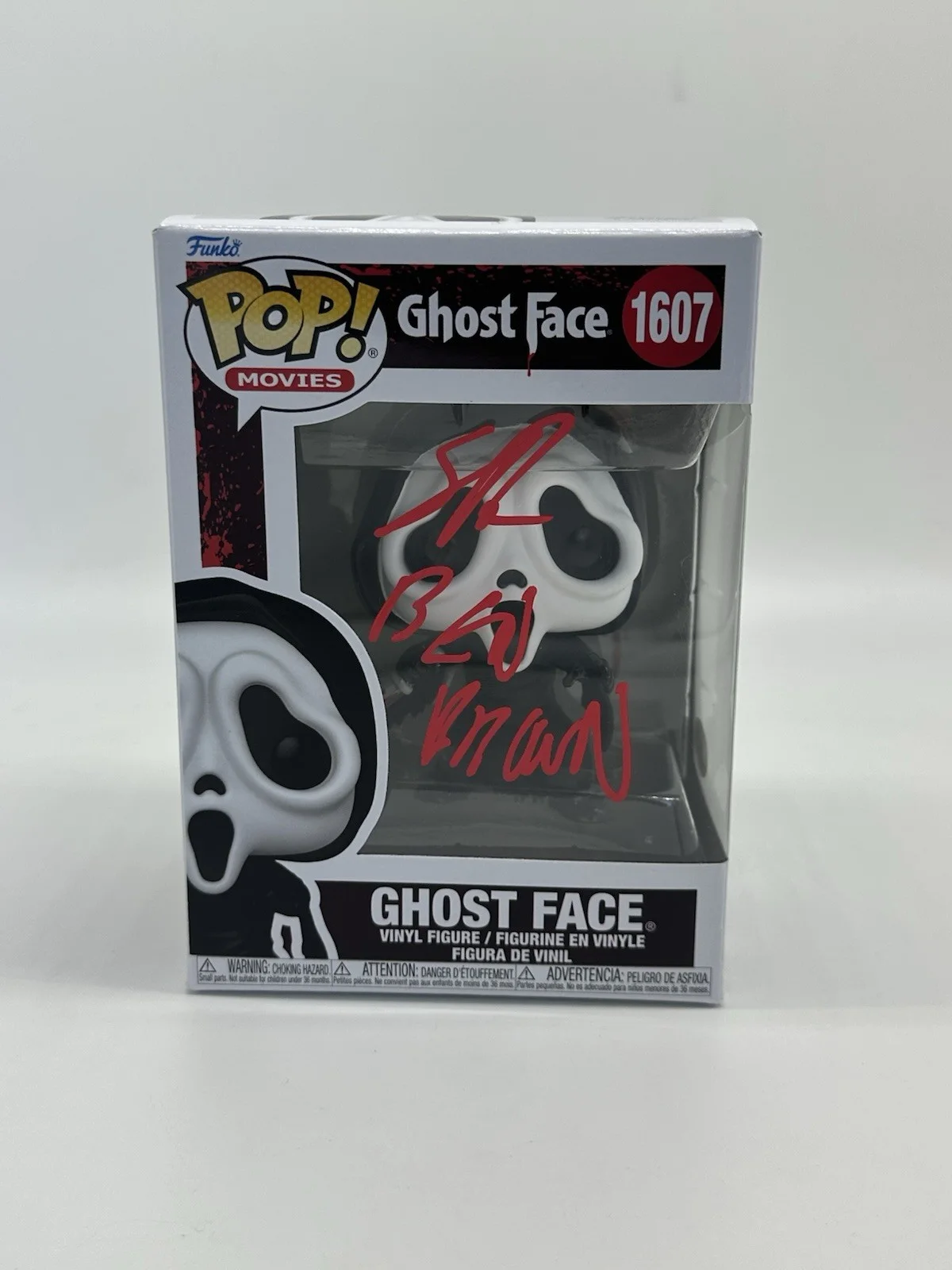 SAM RECHNER SIGNED GHOSTFACE FUNKO POP +BEN BROWN CN SCREAM 7 HORROR JSA COA, image 2