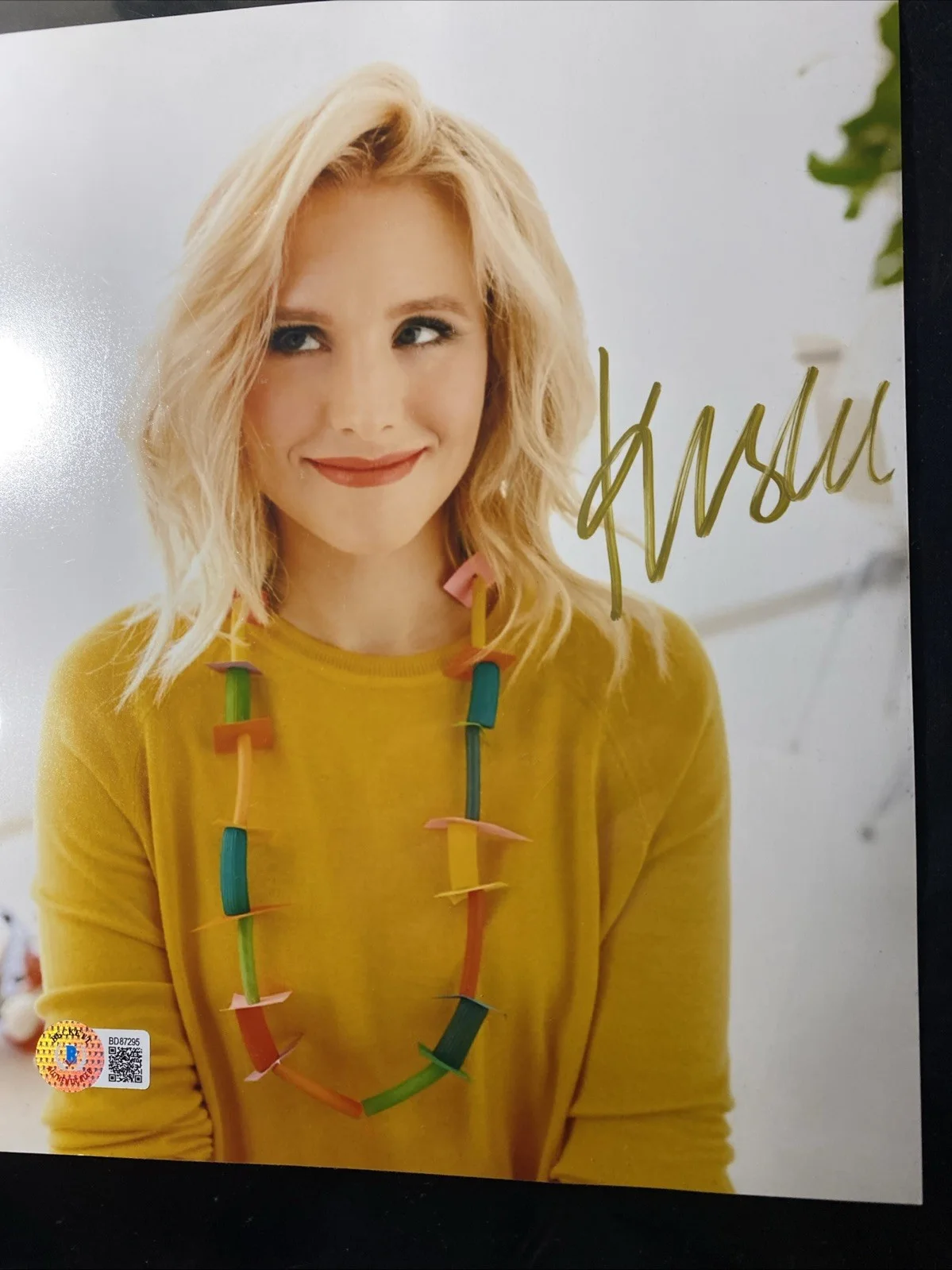 autograph — Kristen Bell Signed 8x10 Photo Beckett BAS Autograph, изображение 4