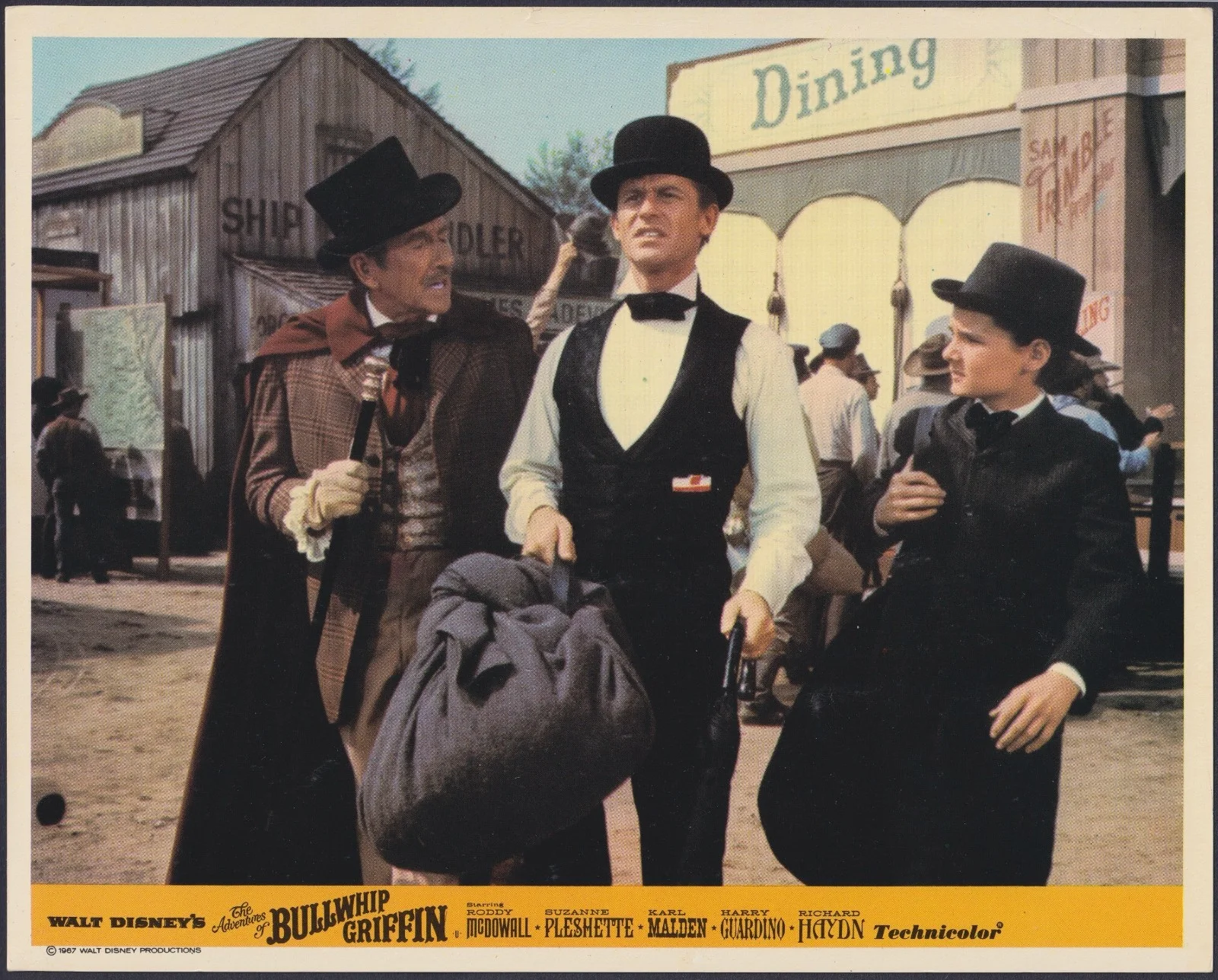 Adventures of Bullwhip Griffin 8x ORIGINAL UK FOH Lobby Cards Disney 1967, изображение 2