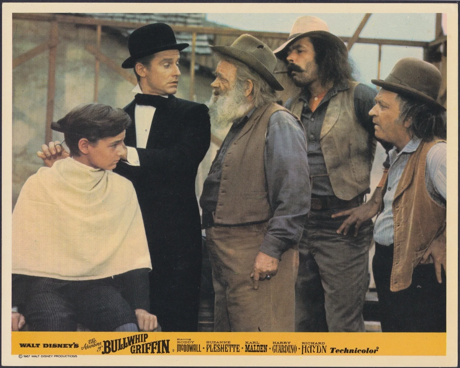 Adventures of Bullwhip Griffin 8x ORIGINAL UK FOH Lobby Cards Disney 1967, изображение 5
