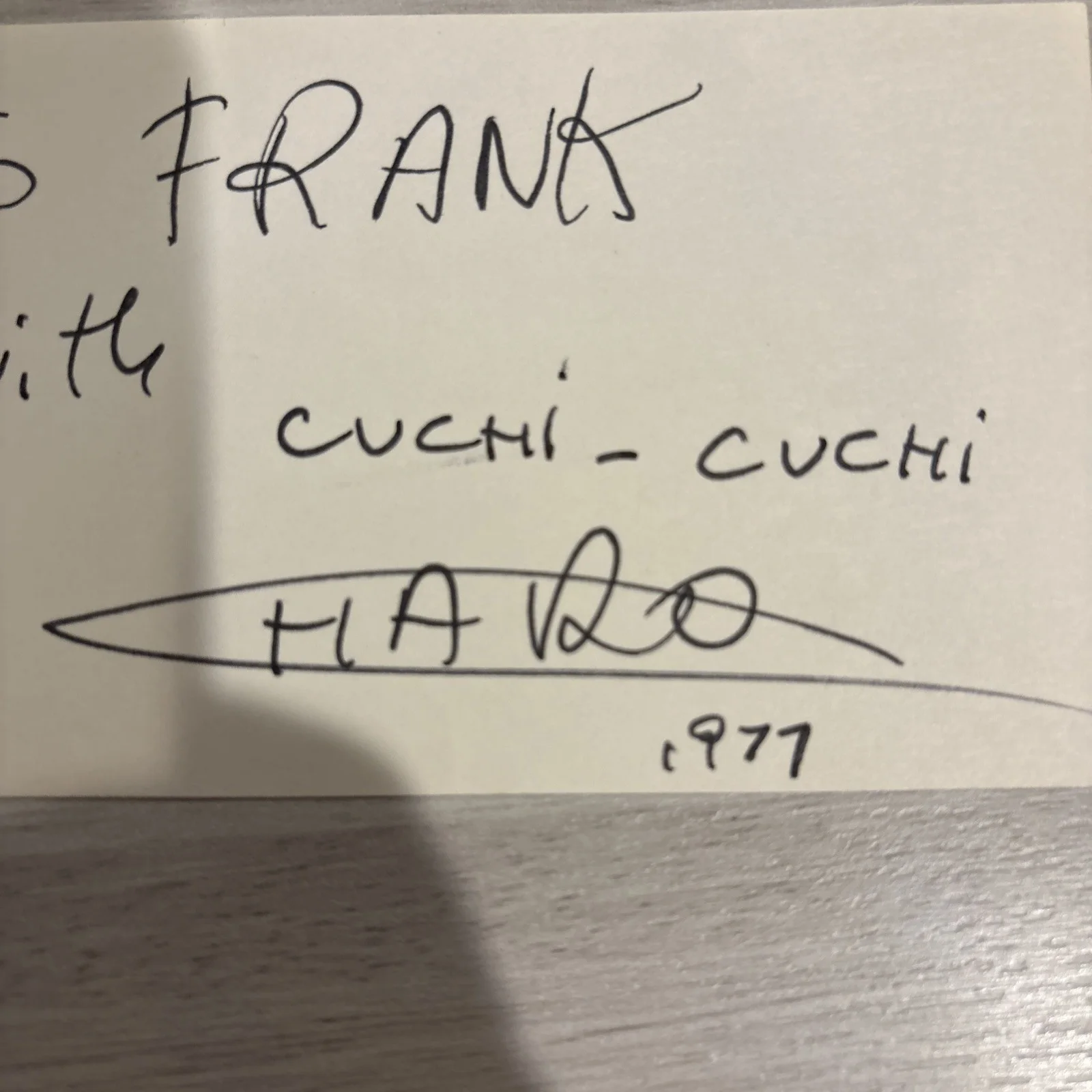 CHARO SIGNED 3X5 INDEX CARD / ACTRESS COMEDIAN MUSICIAN, изображение 2