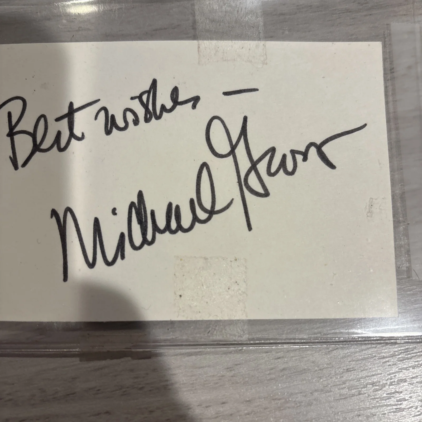 Michael Gross — Actor Michael Gross AUTOGRAPHED Signed 3x5 Index Card Family Ties, изображение 2