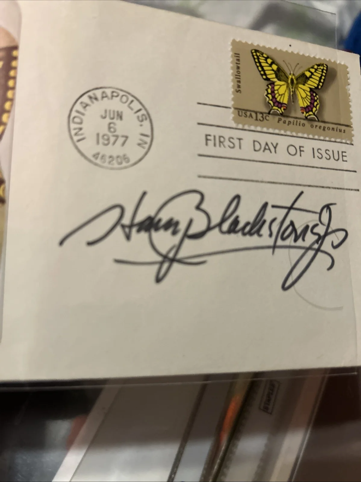 Harry Blackstone Jr — Harry Black stone Jr. Autographed Envelope Authentic, image 2