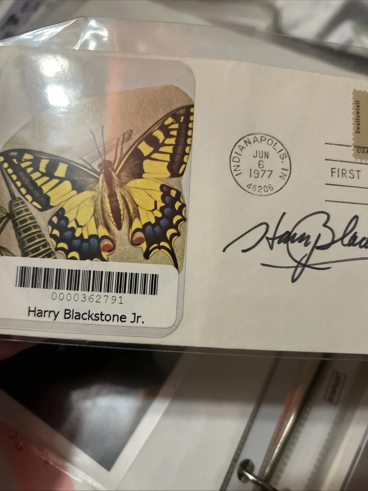 Harry Blackstone Jr — Harry Black stone Jr. Autographed Envelope Authentic, image 5
