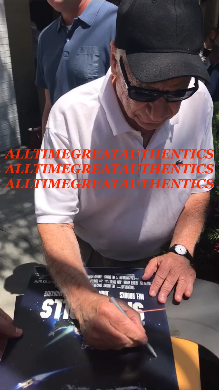 DIRECTOR MEL BROOKS SIGNED 'HIGH ANXIETY' 8x10 PHOTO w/ BECKETT BAS COA PROOF, image 3