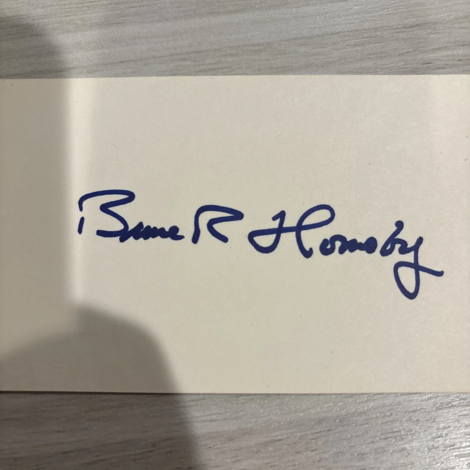 Bruce Hornsby Singer Musician Signed 3x5 Index Card, изображение 2