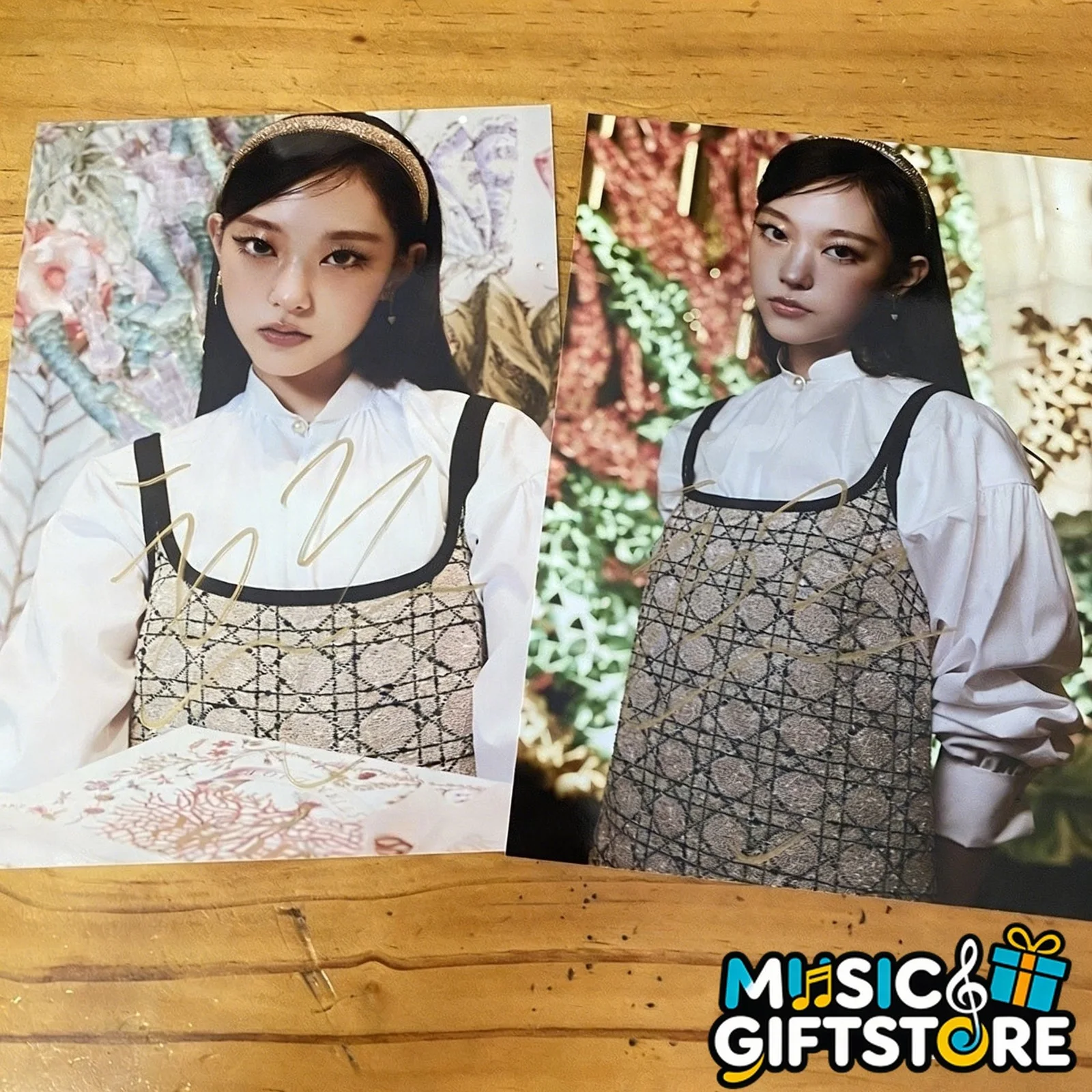 NEWJEANS HAERIN Autographed Signed Photo K-POP Collection 4*6 2025A #MUGS, image 2