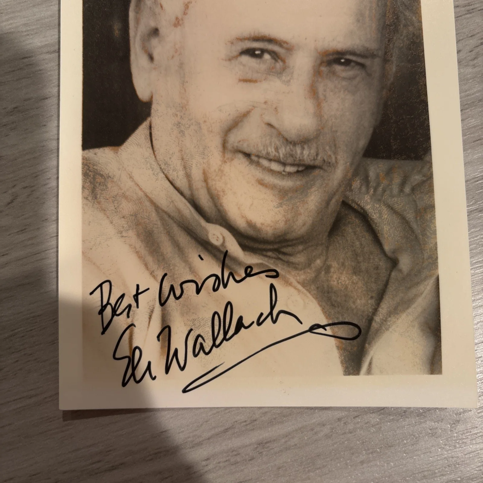 Eli Wallach — ELI WALLACH Signed VINTAGE 4 x 6 Autograph w/ COA Legend AUTO (1915-2014), изображение 2