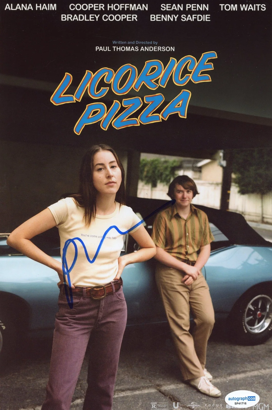 Paul Thomas Anderson — Paul Thomas Anderson "Licorice Pizza" Director AUTOGRAPH Signed 8x12 Photo ACOA