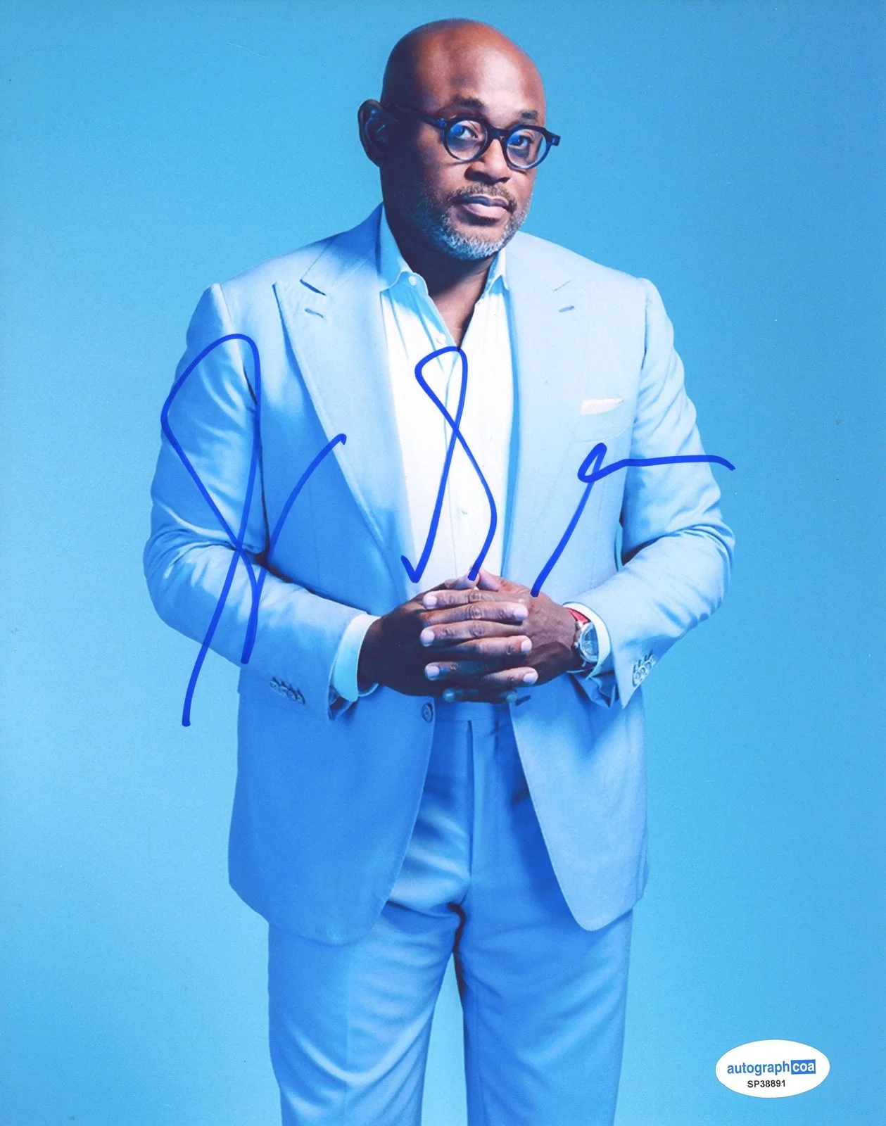 Steve Stoute — Steve Stoute "Ill Will Records" AUTOGRAPH Signed Interscope Exec 8x10 Photo ACOA, image 2