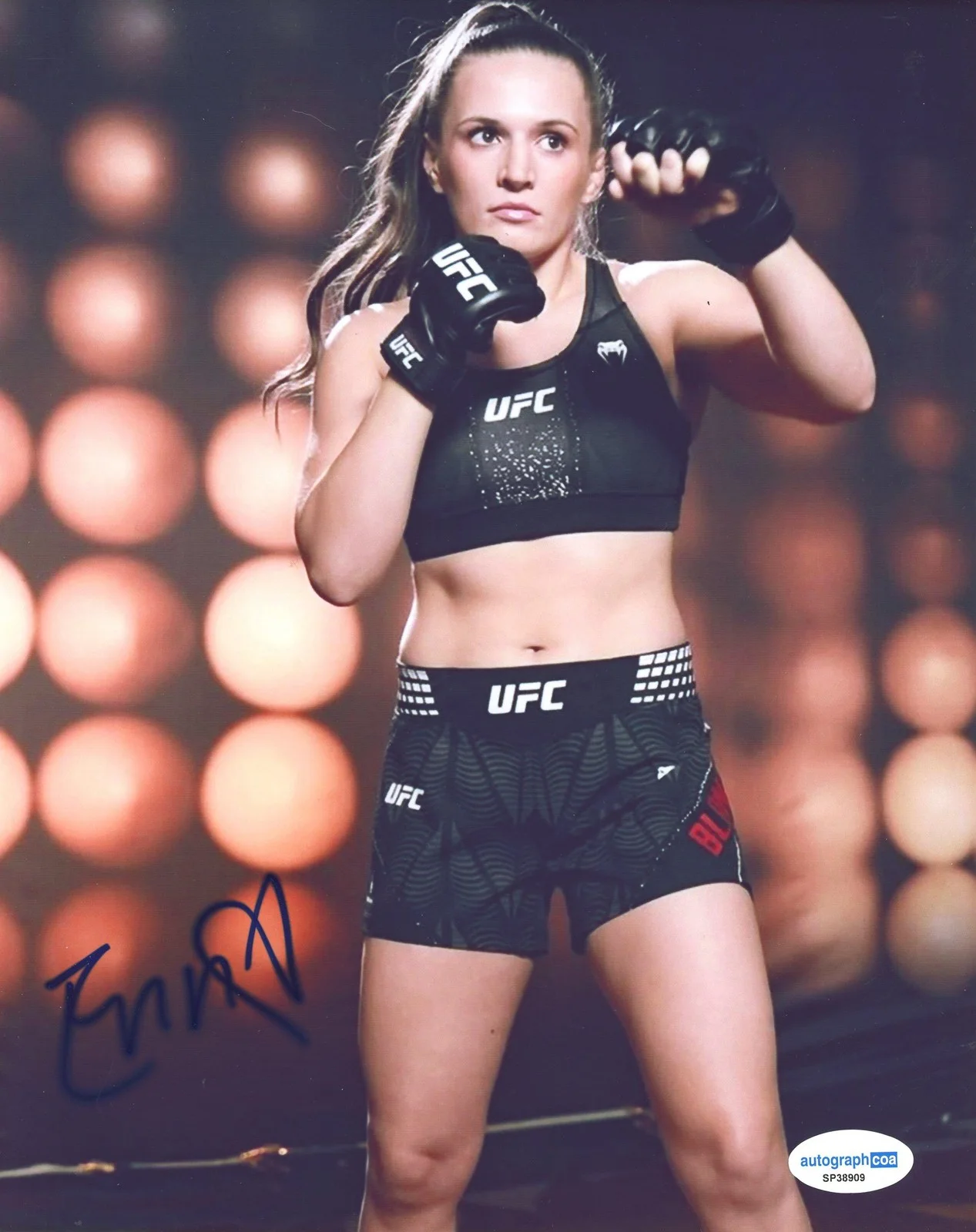 Erin Blanchfield — Erin Blanchfield "Cold Blooded" AUTOGRAPH Signed UFC Fighting 8x10 Photo ACOA, image 2
