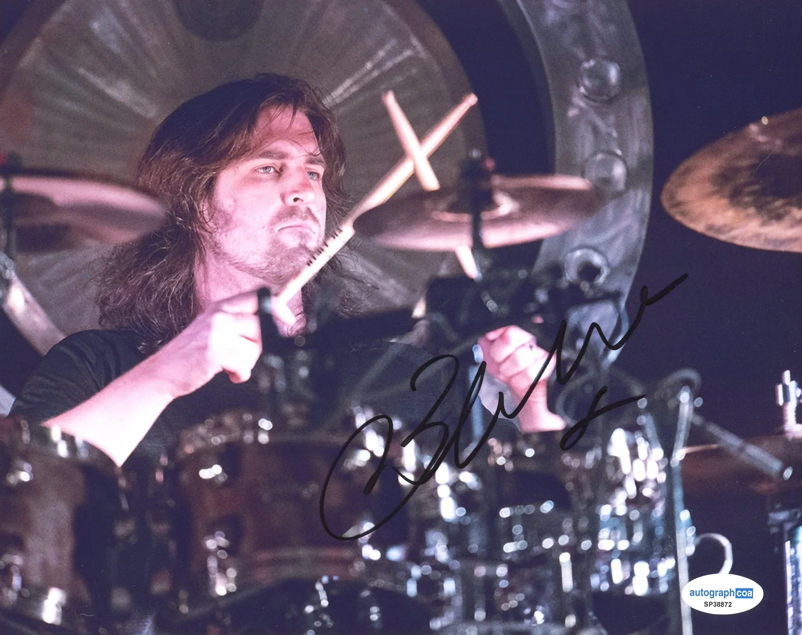 Blake Richardson — Blake Richardson "Between the Buried and Me" Drummer SIGNED 8x10 Photo ACOA, изображение 2