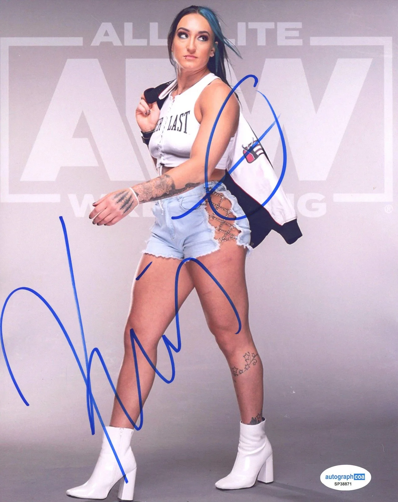 Kris Statlander — Kris Statlander AUTOGRAPH Signed AEW Wrestling Autographed 8x10 Photo ACOA, изображение 2