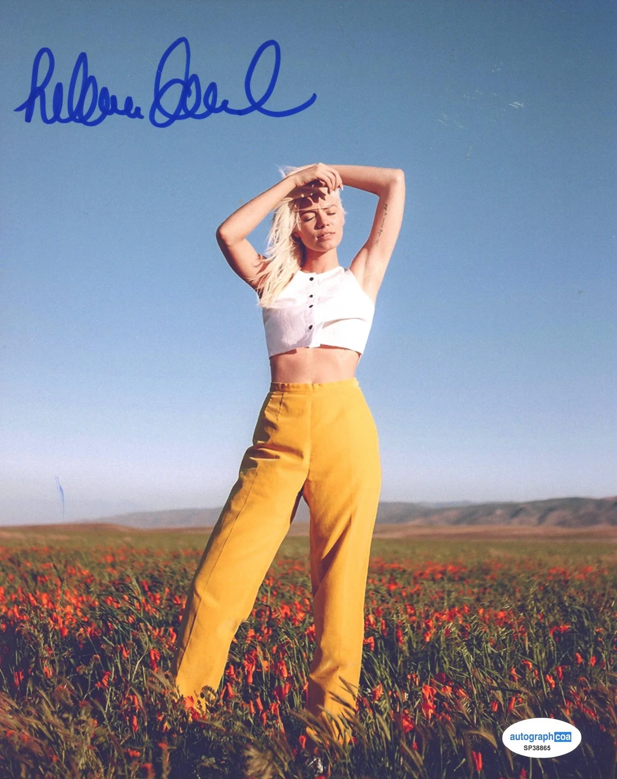 Helene Immel — Lenachka "Prove It to You" Singer AUTOGRAPH Signed Helene Immel 8x10 Photo ACOA, изображение 2
