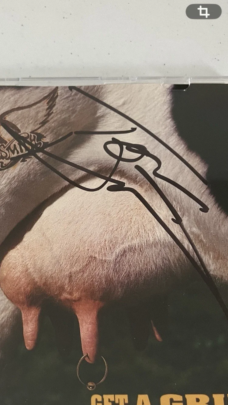 TOM HAMILTON OF AEROSMITH SIGNED/AUTOGRAPHED CD COVER WITH COA, image 2
