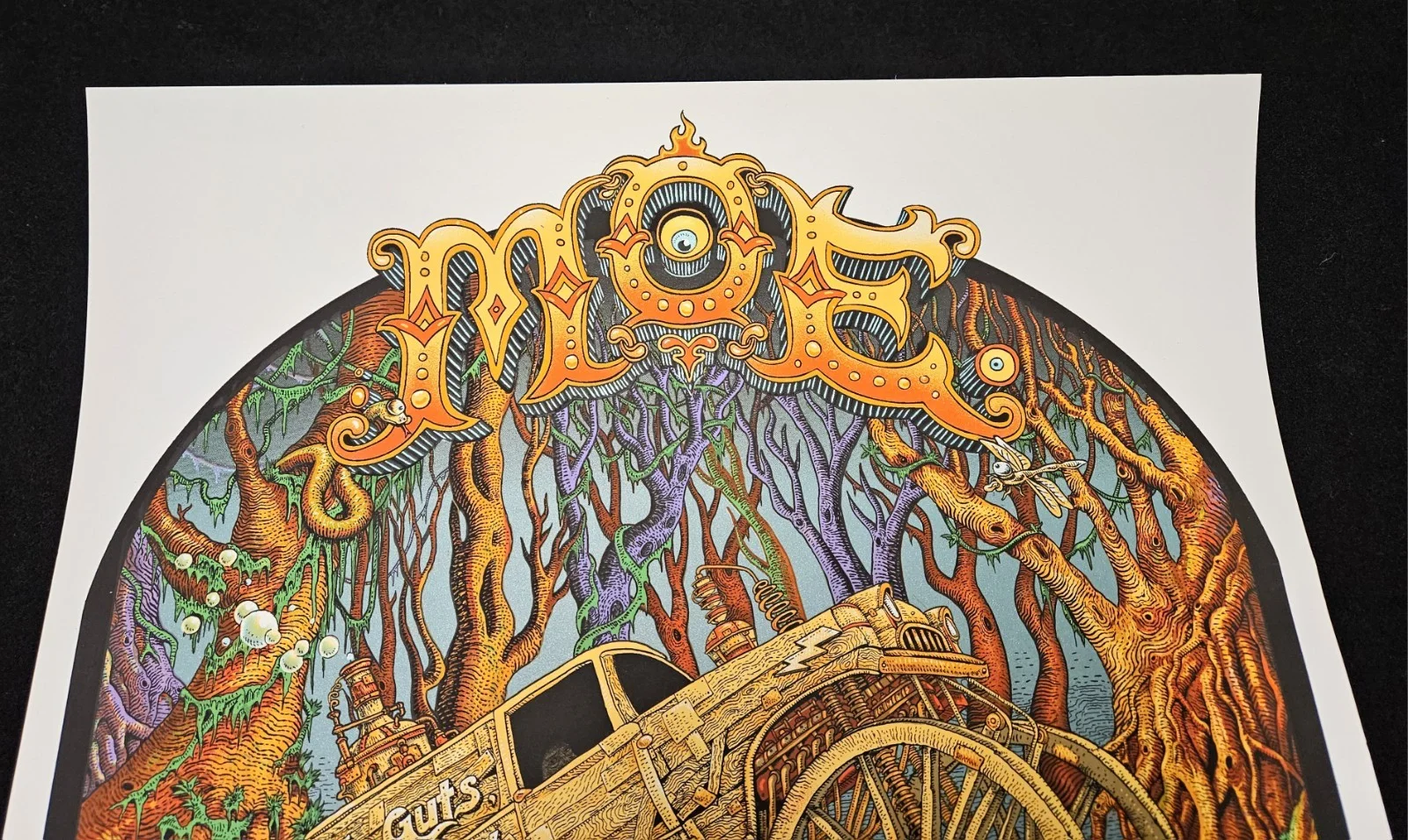 106/700 Signed LE MOE NO GUTS GLORY 2014 Silkscreen Concert EMEK Poster Truck, изображение 2