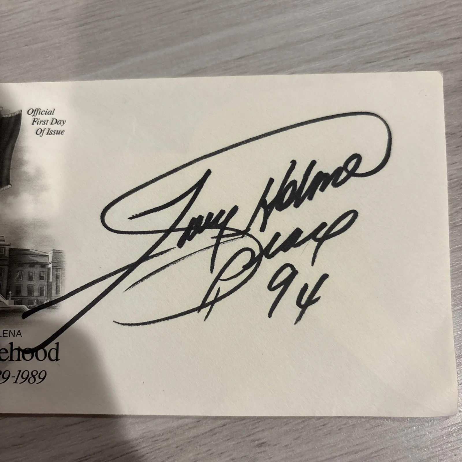 Larry Holmes Signed Auto First Day Envelope, изображение 2