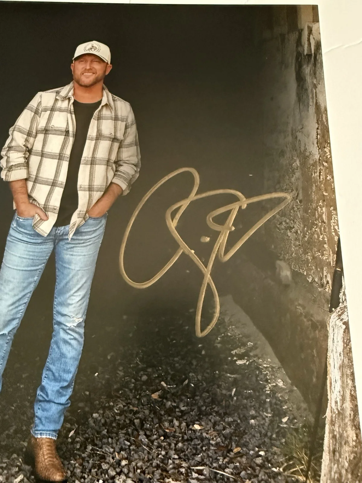 Cole Swindell Spanish Moss Signed Autographed LP Vinyl Record Album, изображение 2