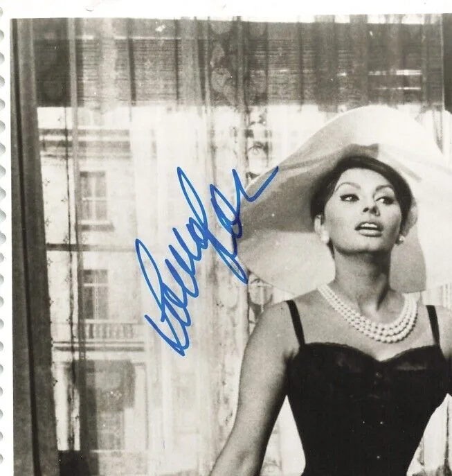 Sophia Loren — Sophia Loren Movie Photo Hand Signed Autograph Pin Up The Millionairess *P126a, изображение 3