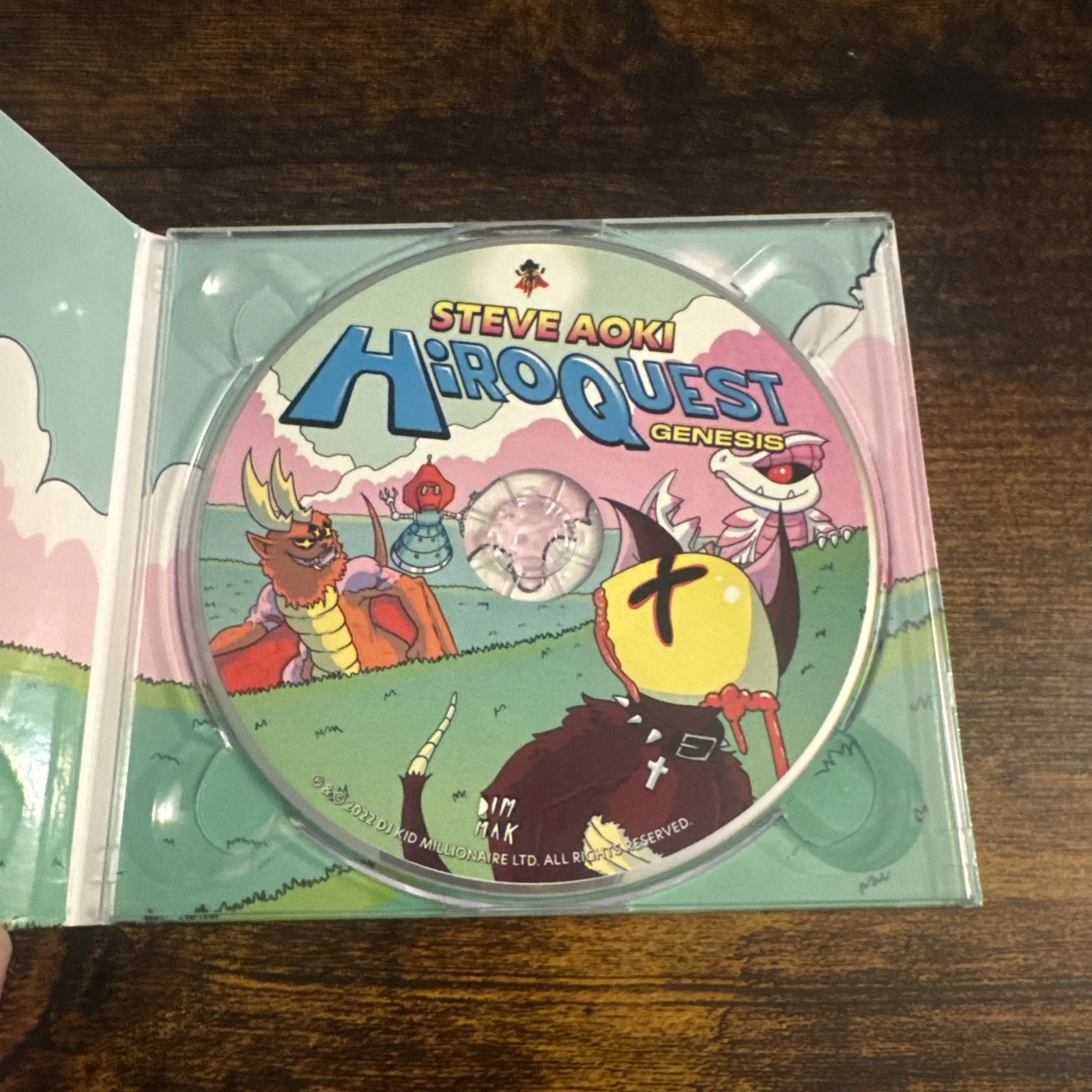 Steve Aoki Signed HiroQuest Genesis CD DJ Musician Beckett Coa Dim Mak, image 4