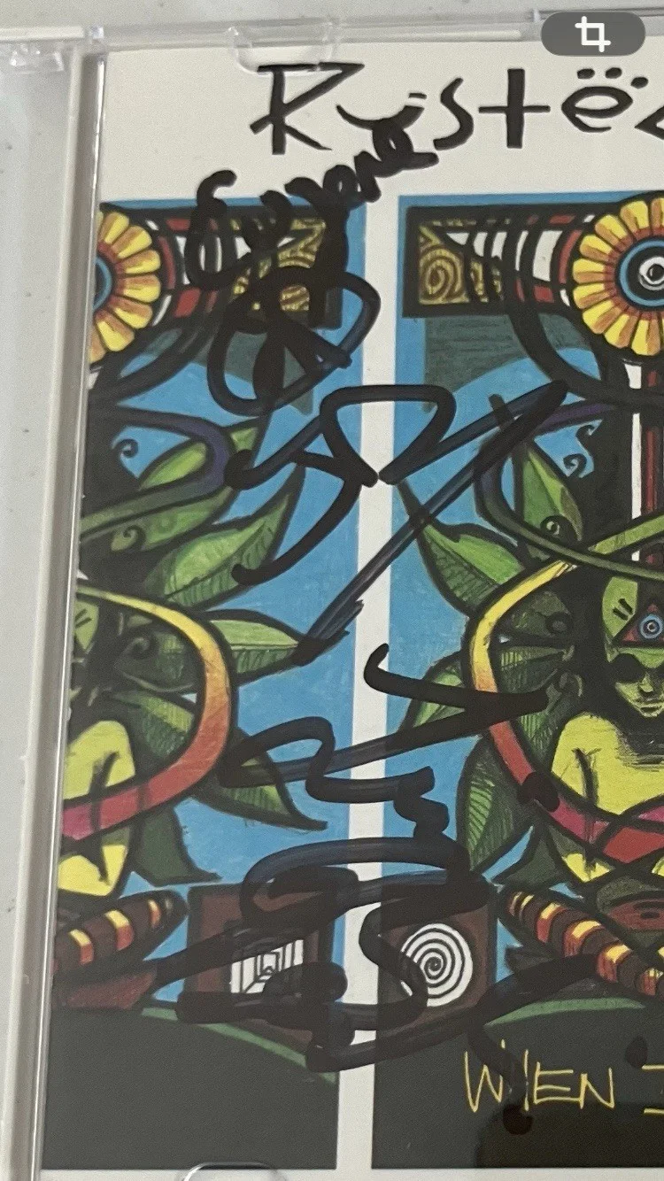 RUSTED ROOT SIGNED/AUTOGRAPHED CD COVER WITH COA, image 2