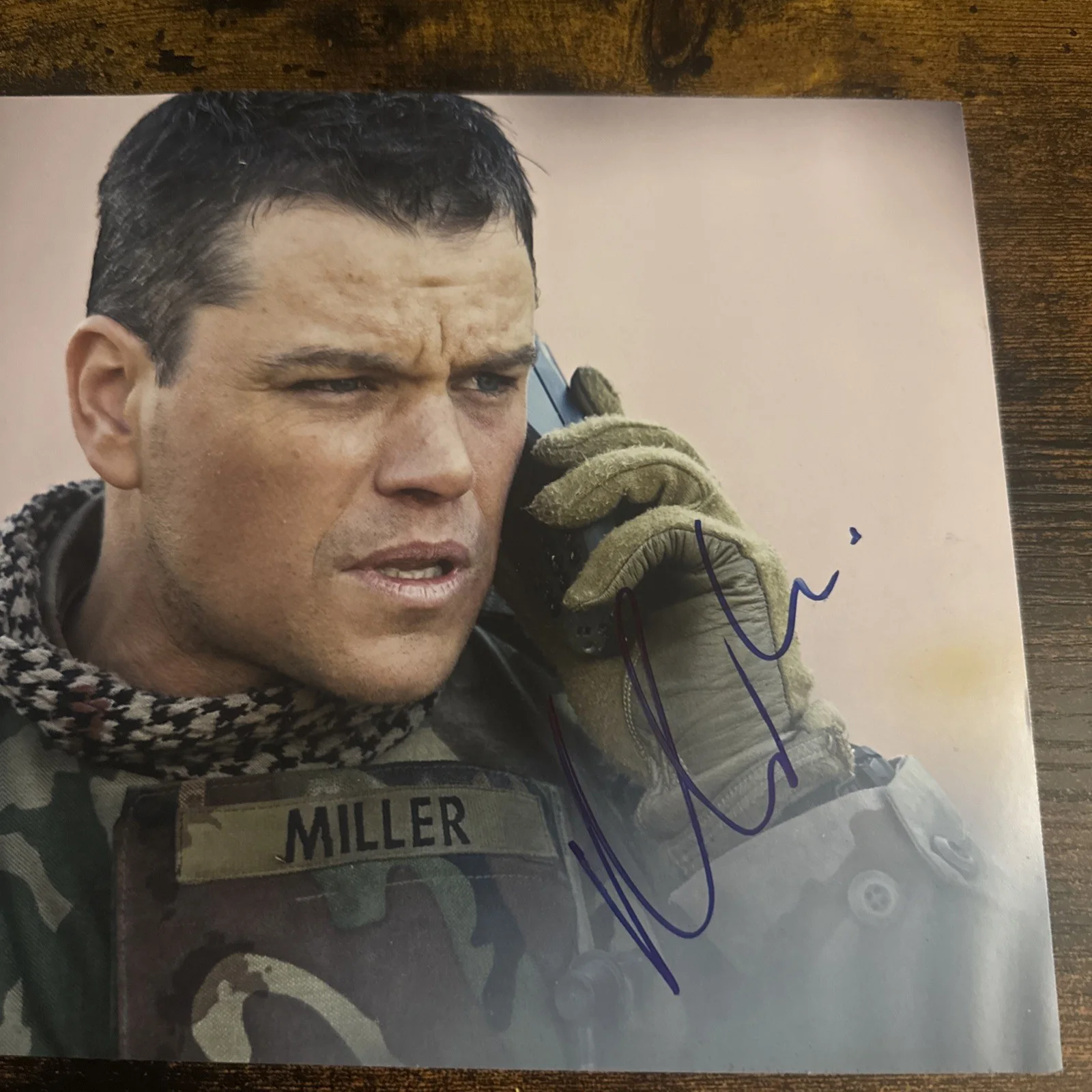 Matt Damon Signed Autographed 8x10 Photo Beckett Green Zone BAS COA, изображение 2