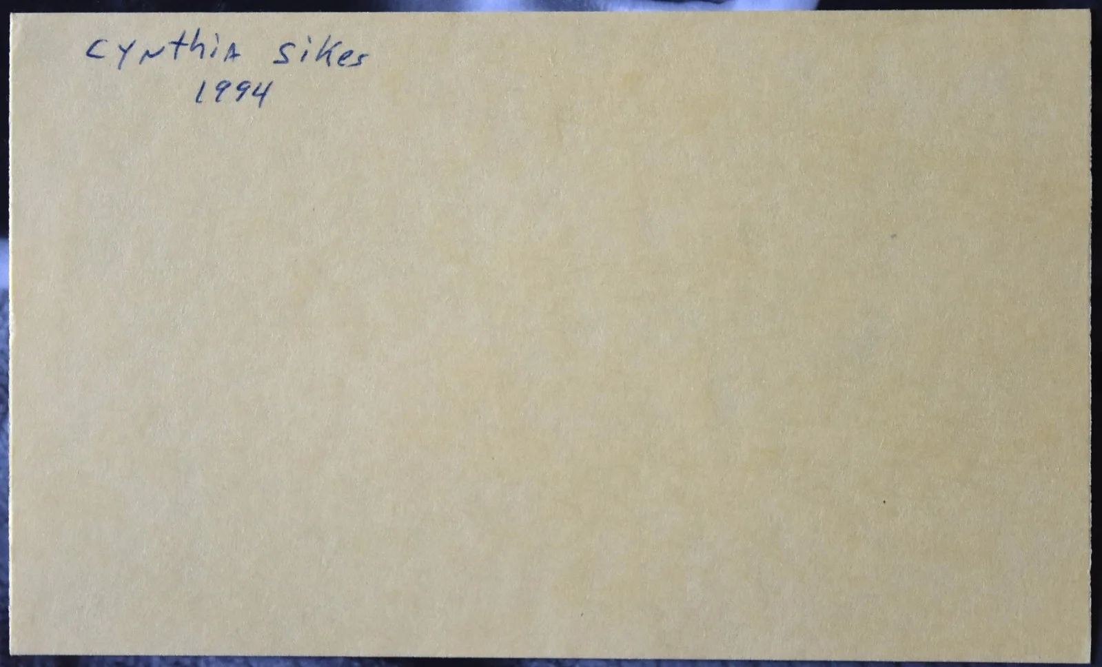 Cynthia Sikes Hand Signed Card, image 3