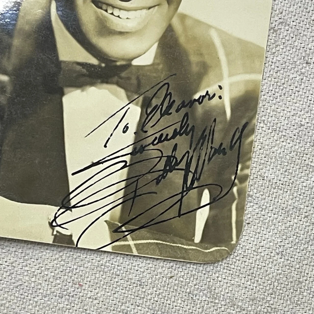 1950s Signed Billy Ward Autographed Real Photo Postcard, R&B, Soul, The Dominoes, изображение 2