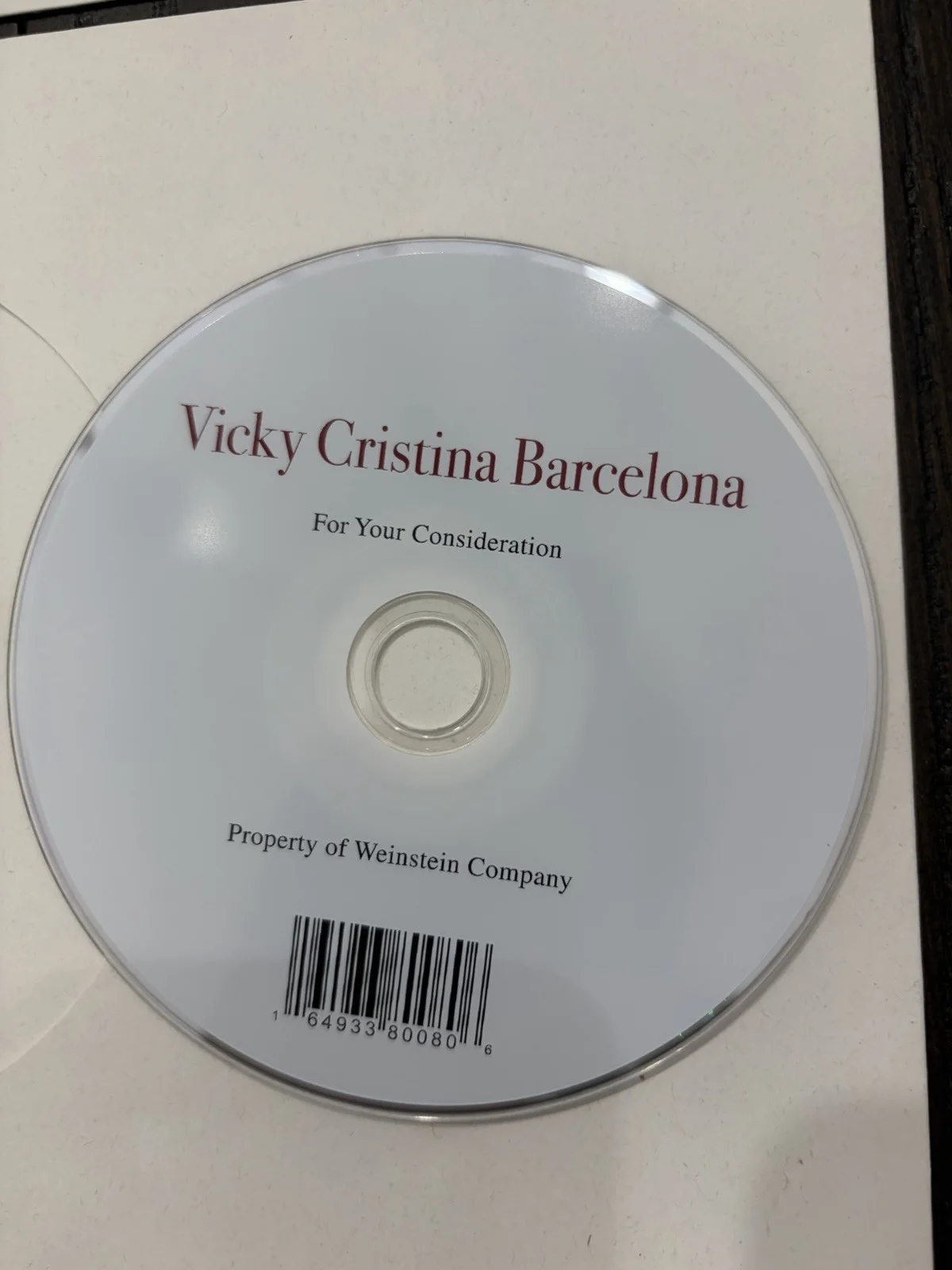 FYC Screener DVD Lot – The Reader + Vicky Cristina Barcelona 2008 Awards, image 2