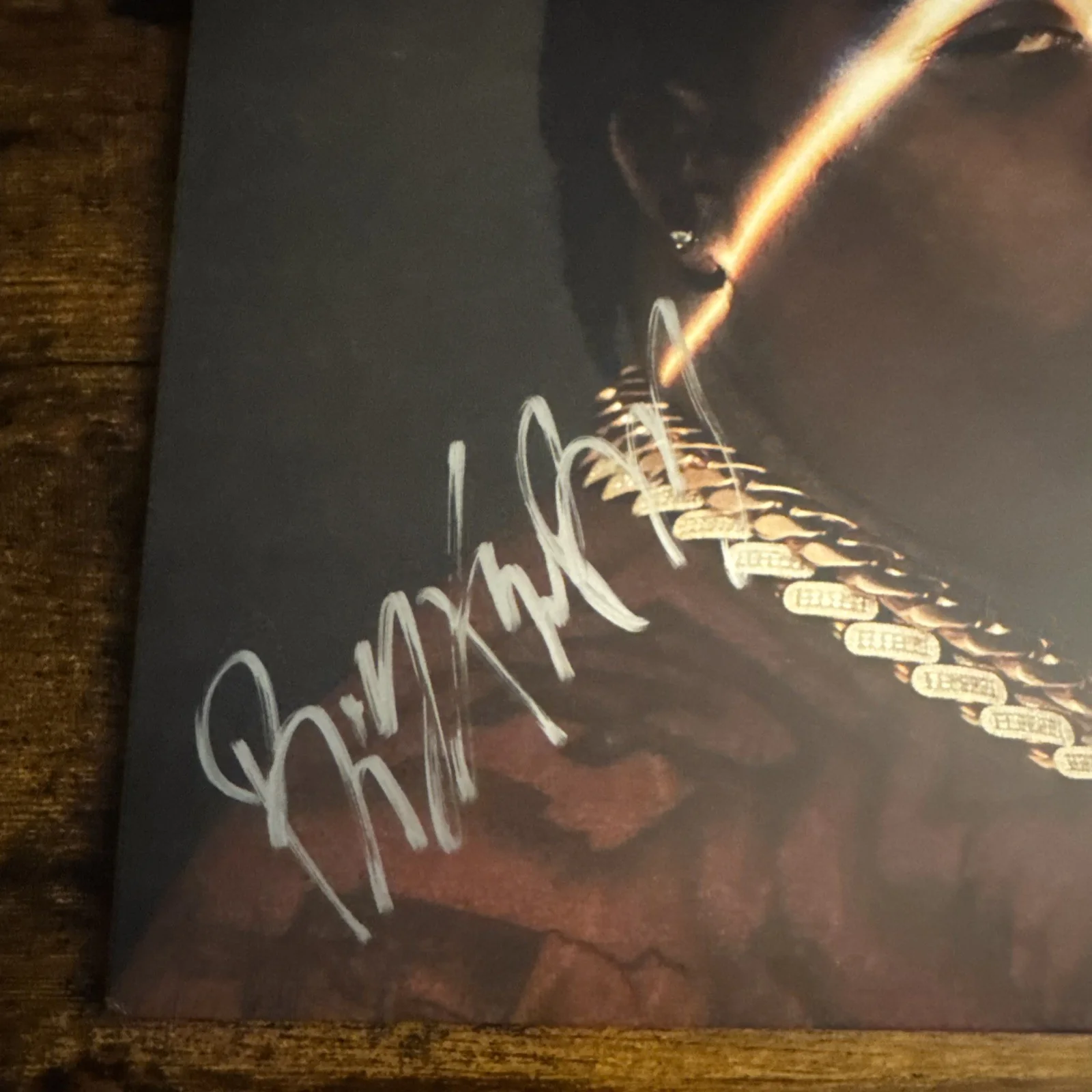 BIGXTHAPLUG SIGNED TAKE CARE LP VINYL RECORD ALBUM BIG X THA PLUG Beckett Coa, image 3