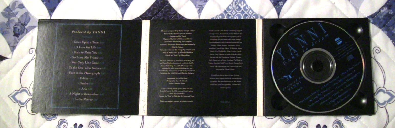 Yanni SIGNED Dare to Dream CD with Charlie Bisharat signed, изображение 4