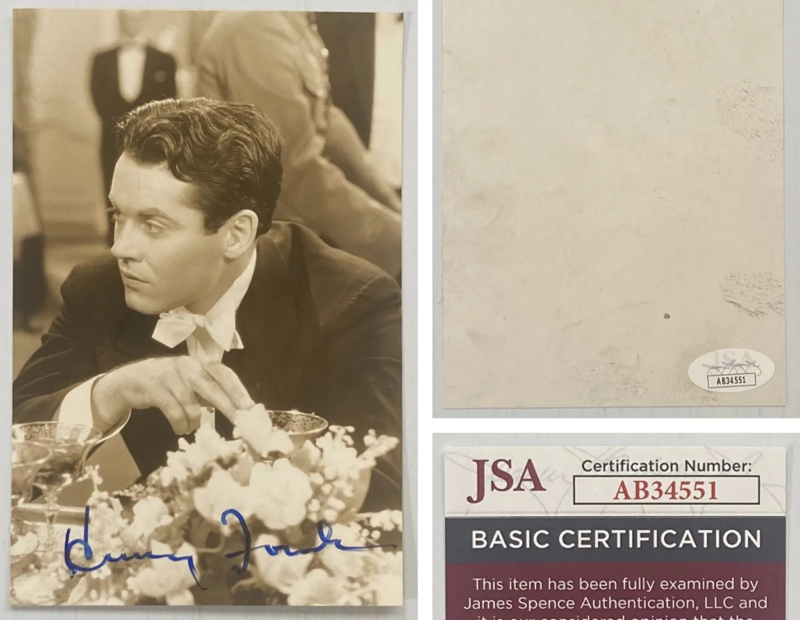 Henry Fonda — Actor Henry Fonda Signed Autograph 3.75 x 5.75 B&W Photo - JSA Cert - FREE S&H!