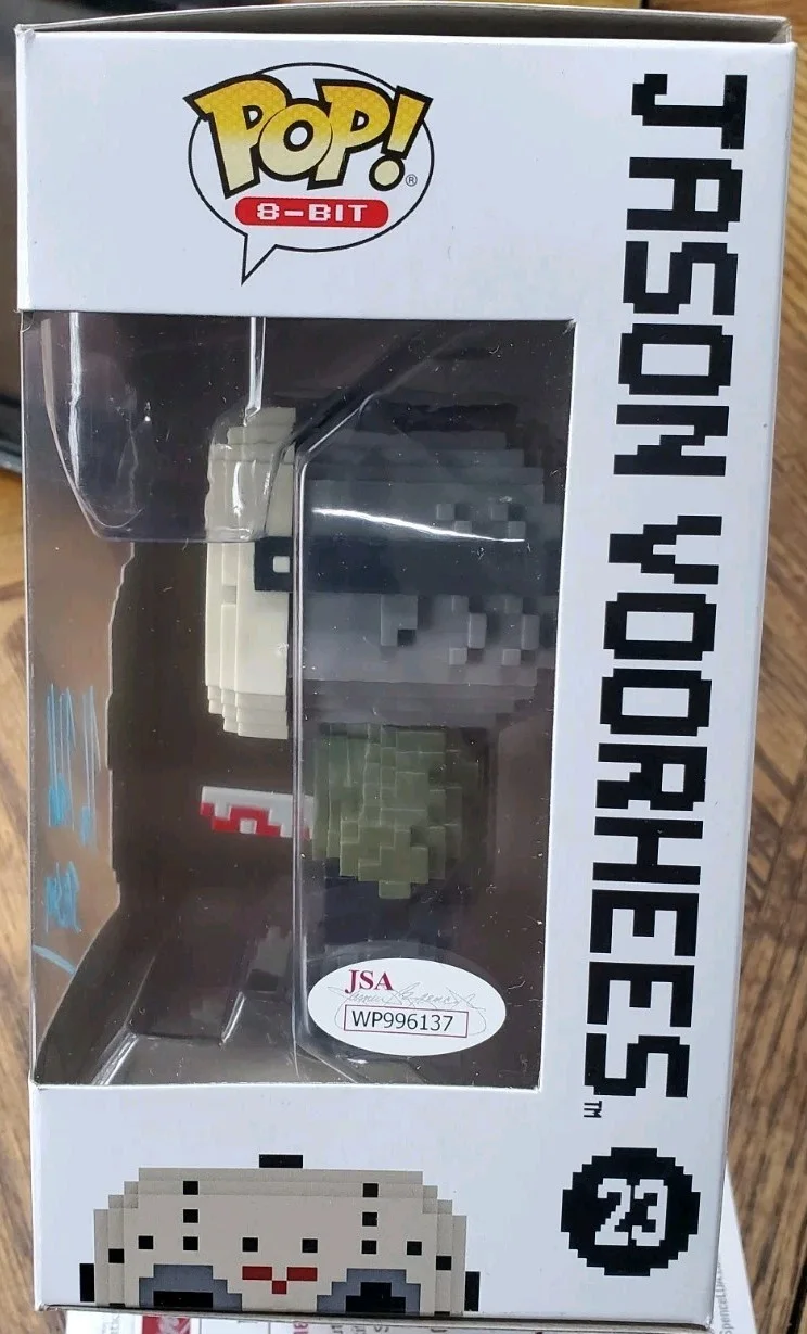 Kane Hodder — NICE Autographed Funko Pop Kane Hodder "Jason" Friday The 13th JSA Signed 8-Bit, изображение 3