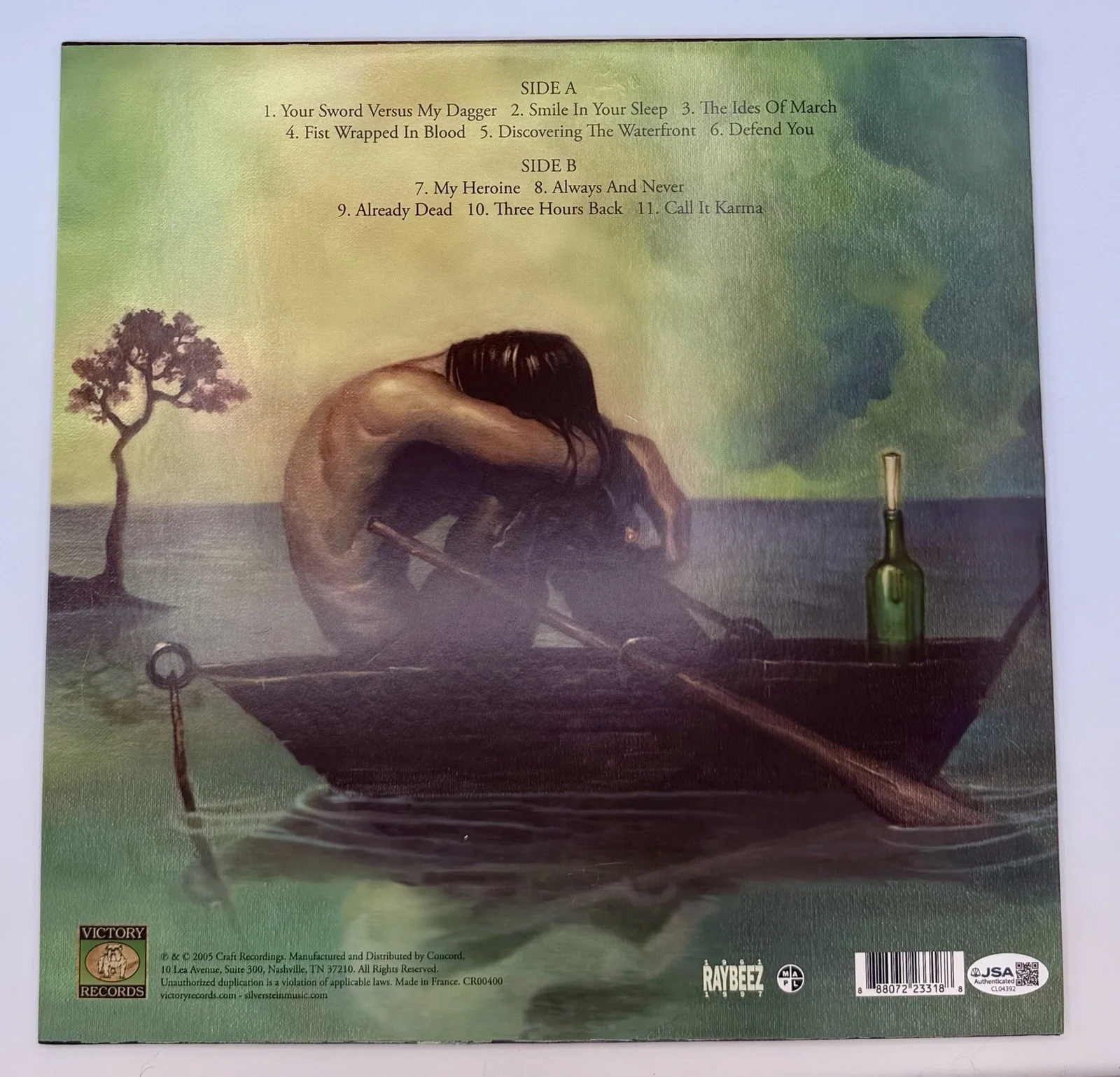 Silverstein Band Signed Autographed Discovering The Waterfront Vinyl Record JSA, image 2
