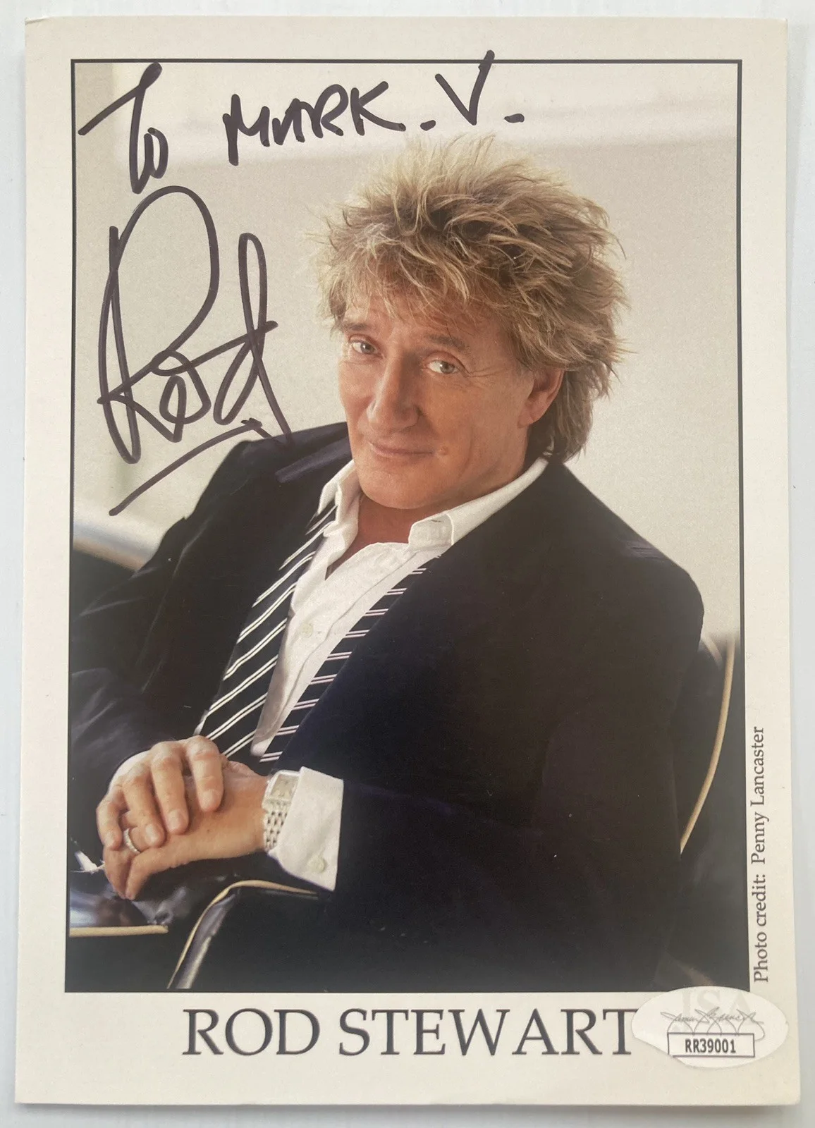 Rock & Roll HOF Rod Stewart Signed Autograph 5x7 Photo - JSA Cert - FREE S&H!, изображение 2