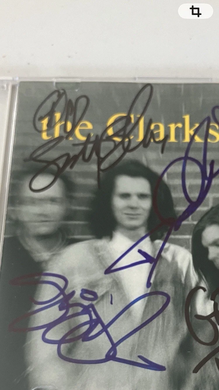 THE CLARKS SIGNED CD COVER WITH COA, image 2