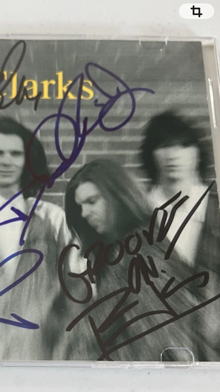 THE CLARKS SIGNED CD COVER WITH COA, image 3