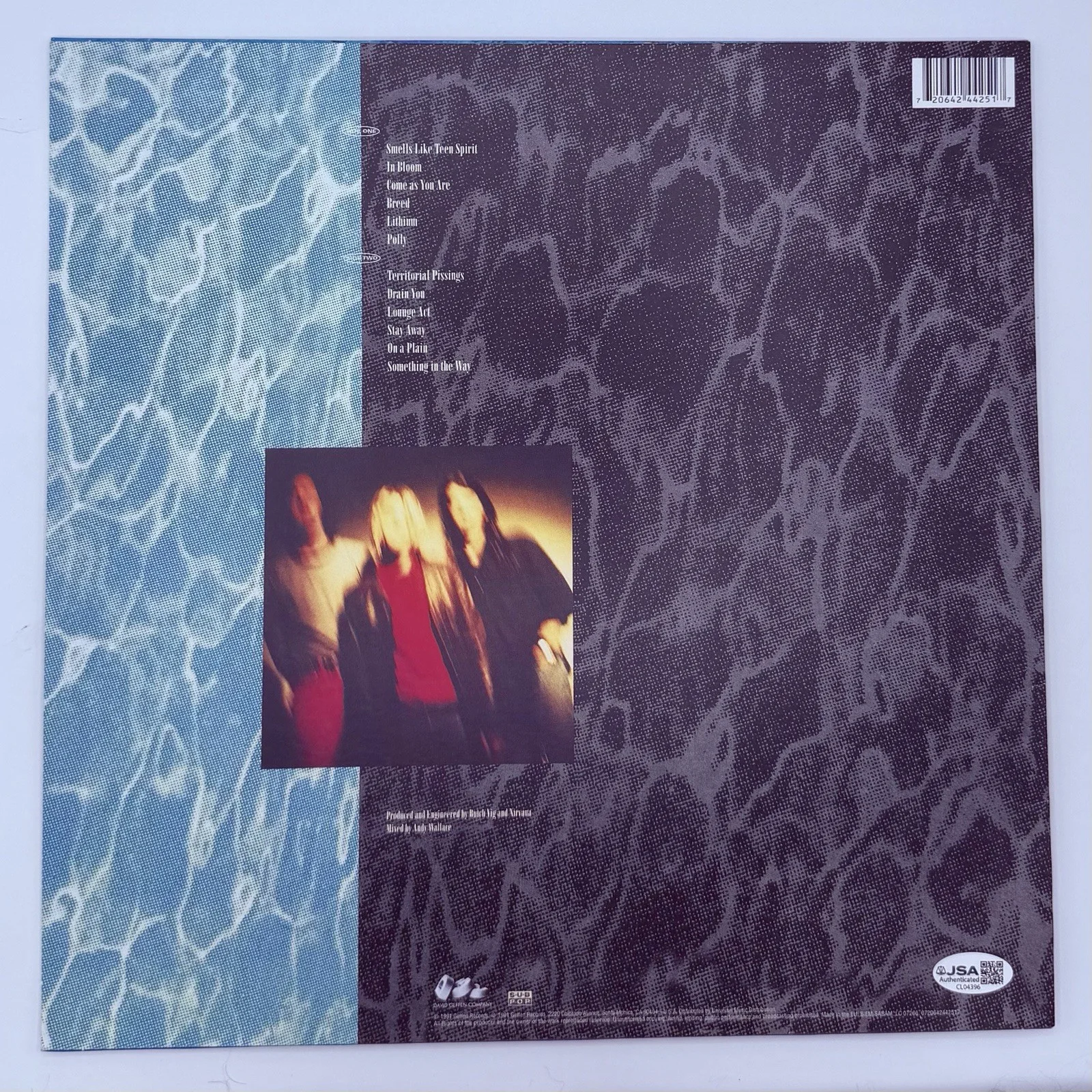 Butch Vic Signed Autographed Nirvana Nevermind Vinyl Lo Album Producer JSA COA, image 2
