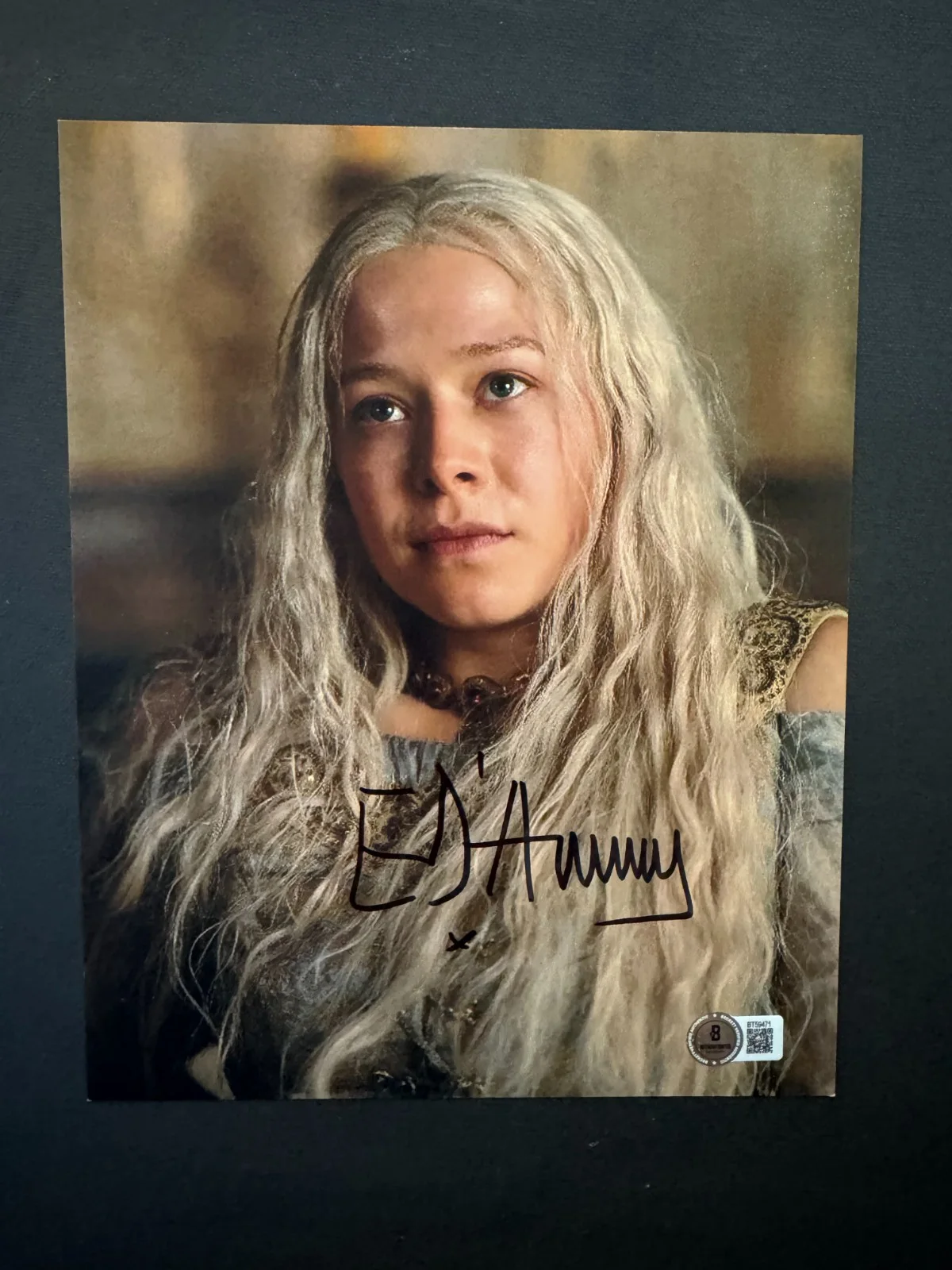 Emma D'Arcy — Emma D'Arcy Rare! autographed signed GOT House of Dragon 8x10 photo Beckett BAS