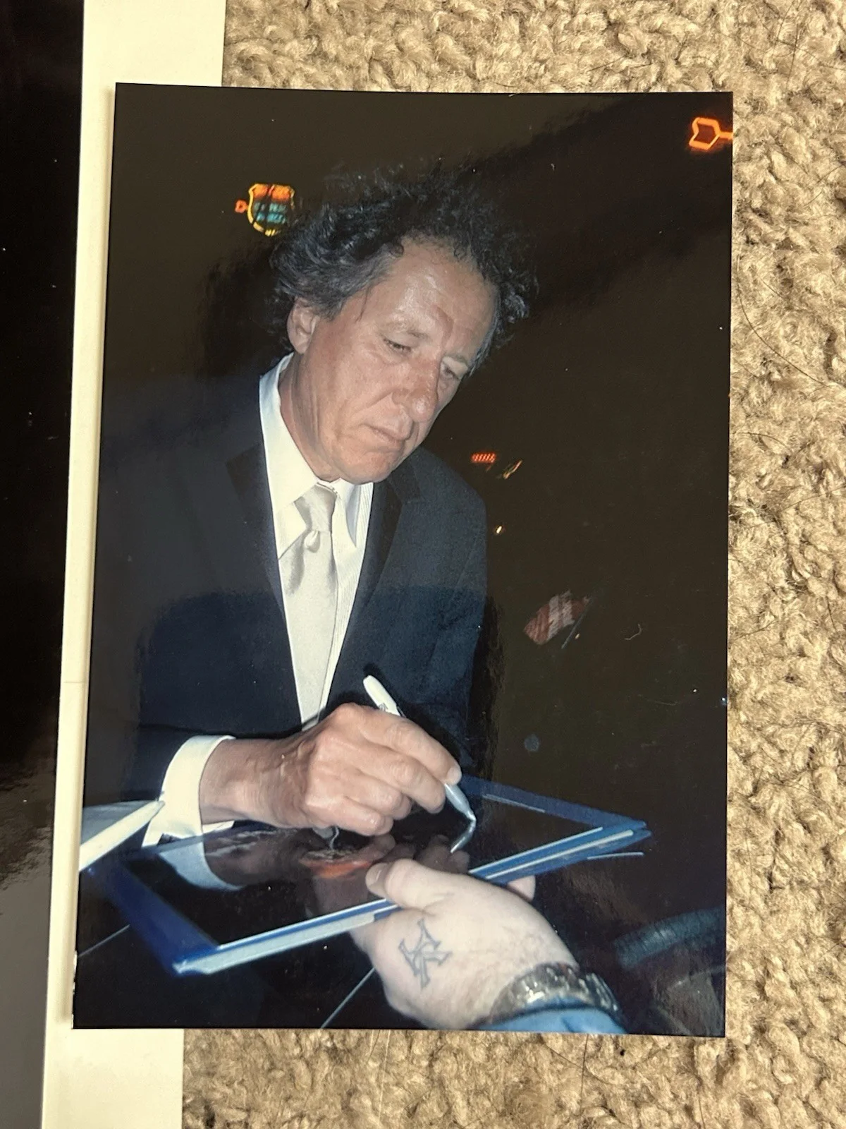 Geoffrey Rush Signed POTC Barbossa Pirates of Caribbean 8x10 Proof Photo Depp, изображение 3