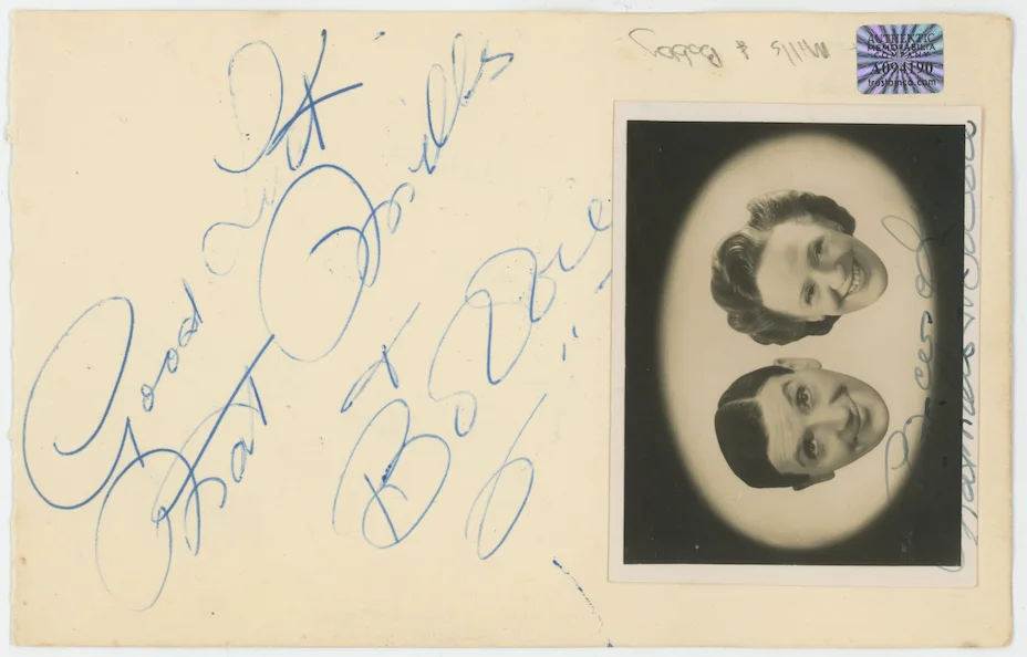 Michael Head & Nat Mills & Bobby Autographed Signed Album Page AMCo COA 28691, image 2