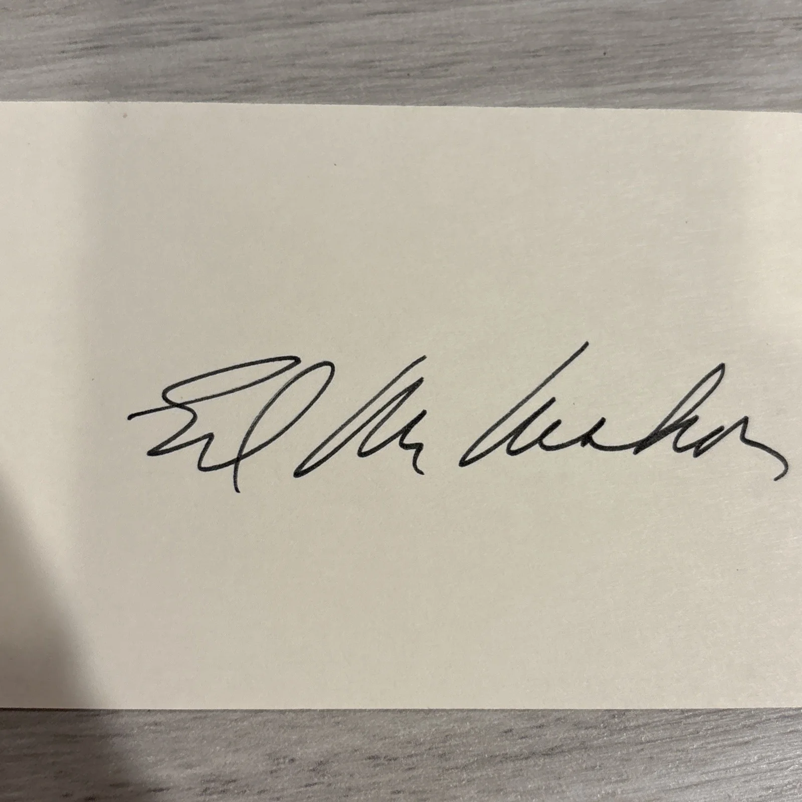 ED MCMAHON — ED MCMAHON SIGNED INDEX CARD AUTOGRAPH TONIGHT SHOW, image 2