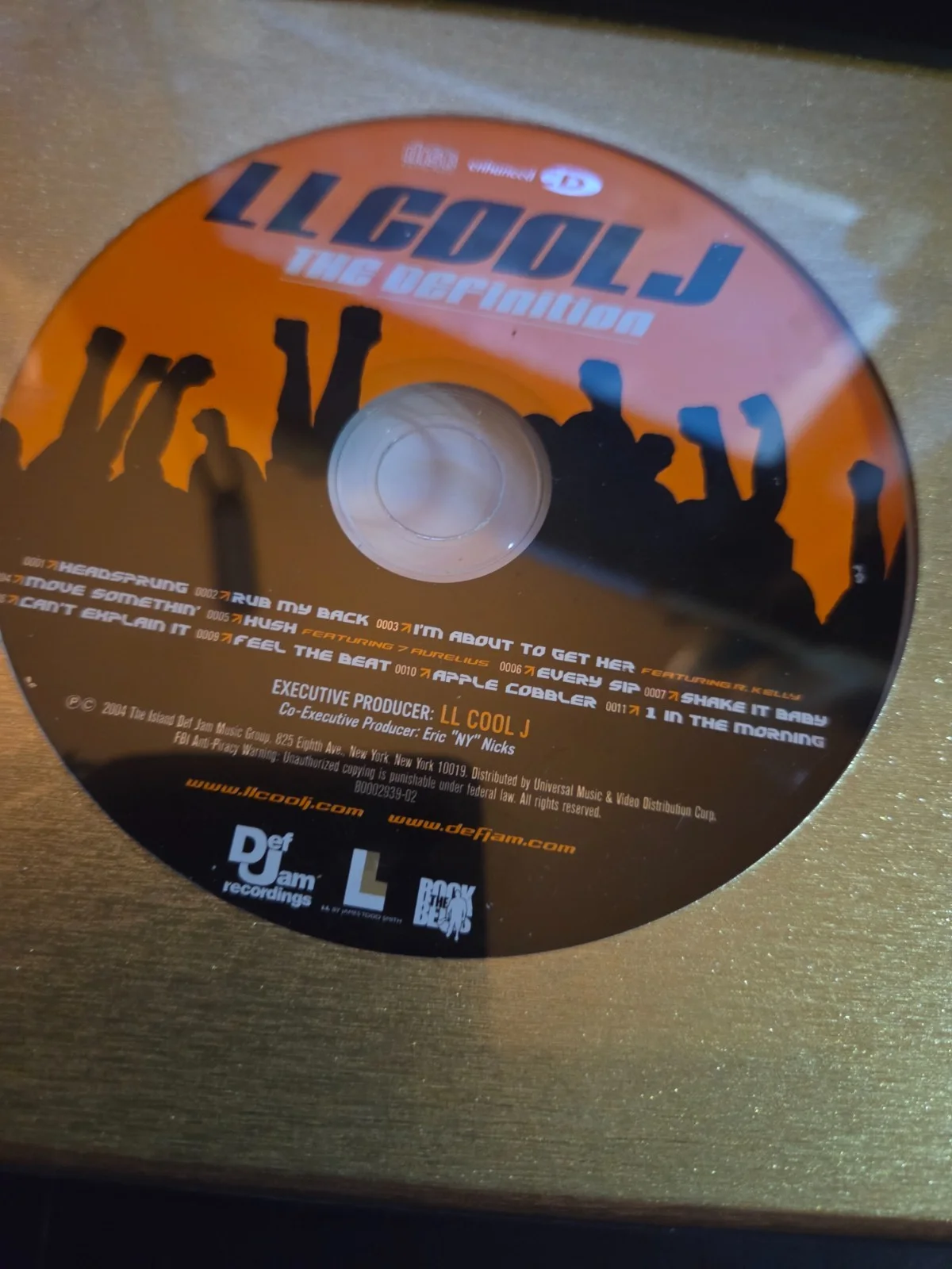 LL COOL J signed "THE FORCE "CD ALBUM COVER framed/mat in gold PSA/DNA free s/ h, изображение 5