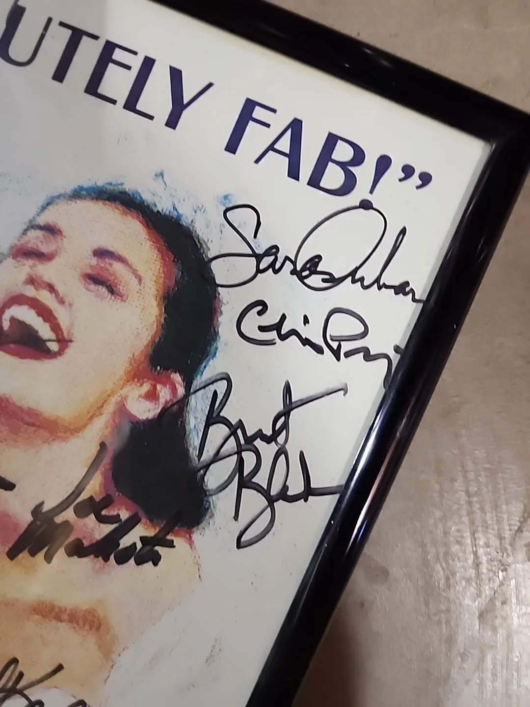 Mamma Mia! 2001-02 Cast Signed Window Card Broadway Winter Garden Theatre, image 2