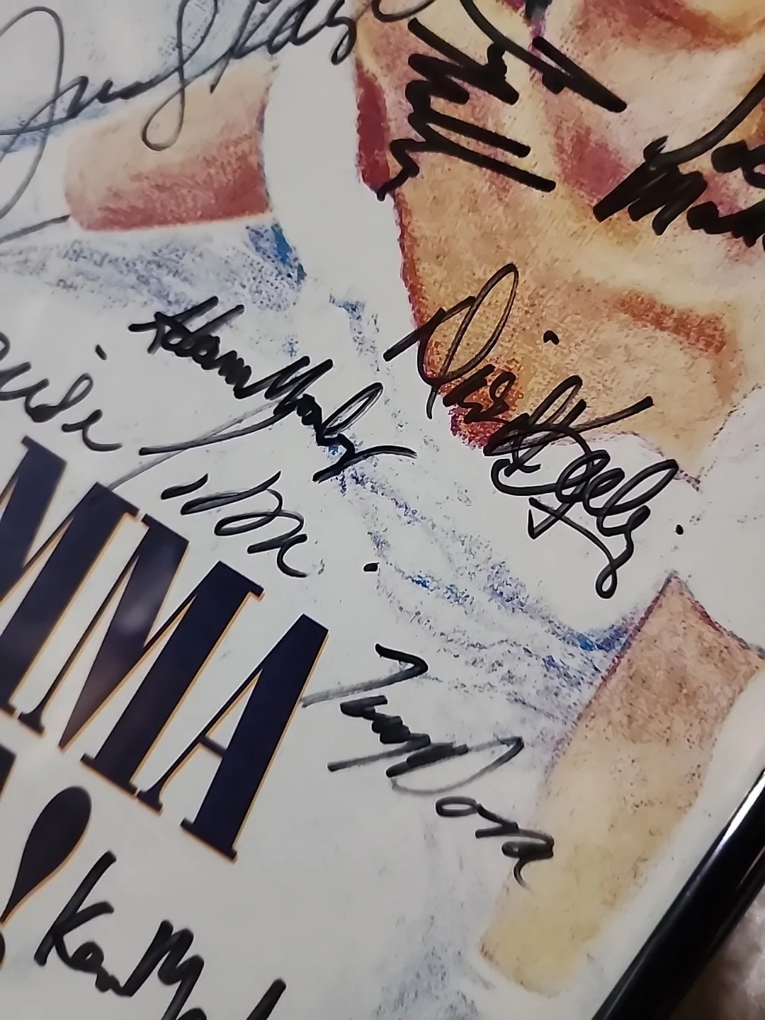 Mamma Mia! 2001-02 Cast Signed Window Card Broadway Winter Garden Theatre, image 4