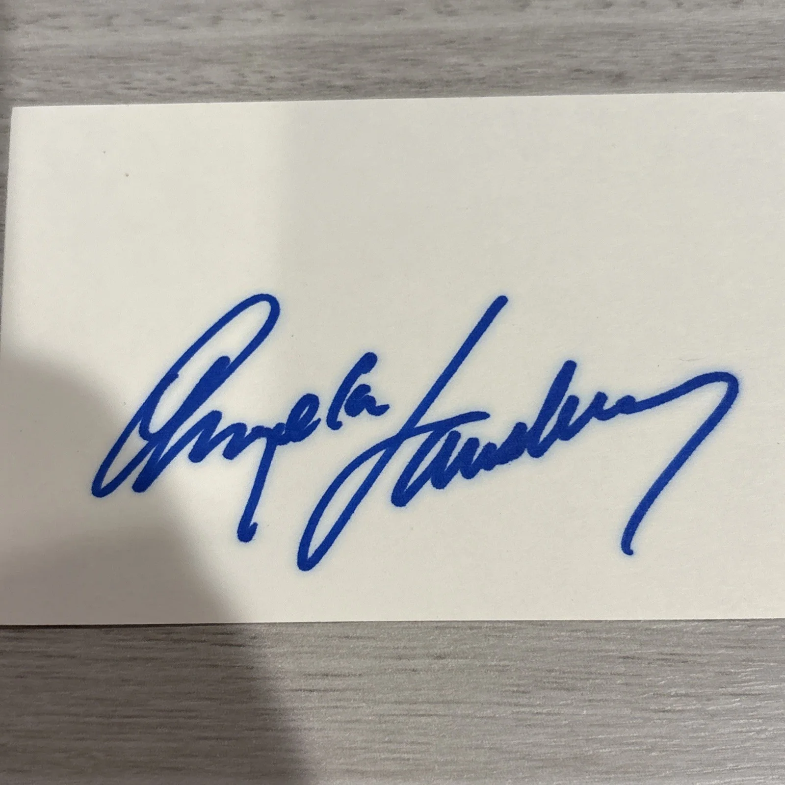 Angela Lansbury — ANGELA LANSBURY Signed Autographed 4"x 6" INDEX CARD Murder, She Wrote GASLIGHT, изображение 2