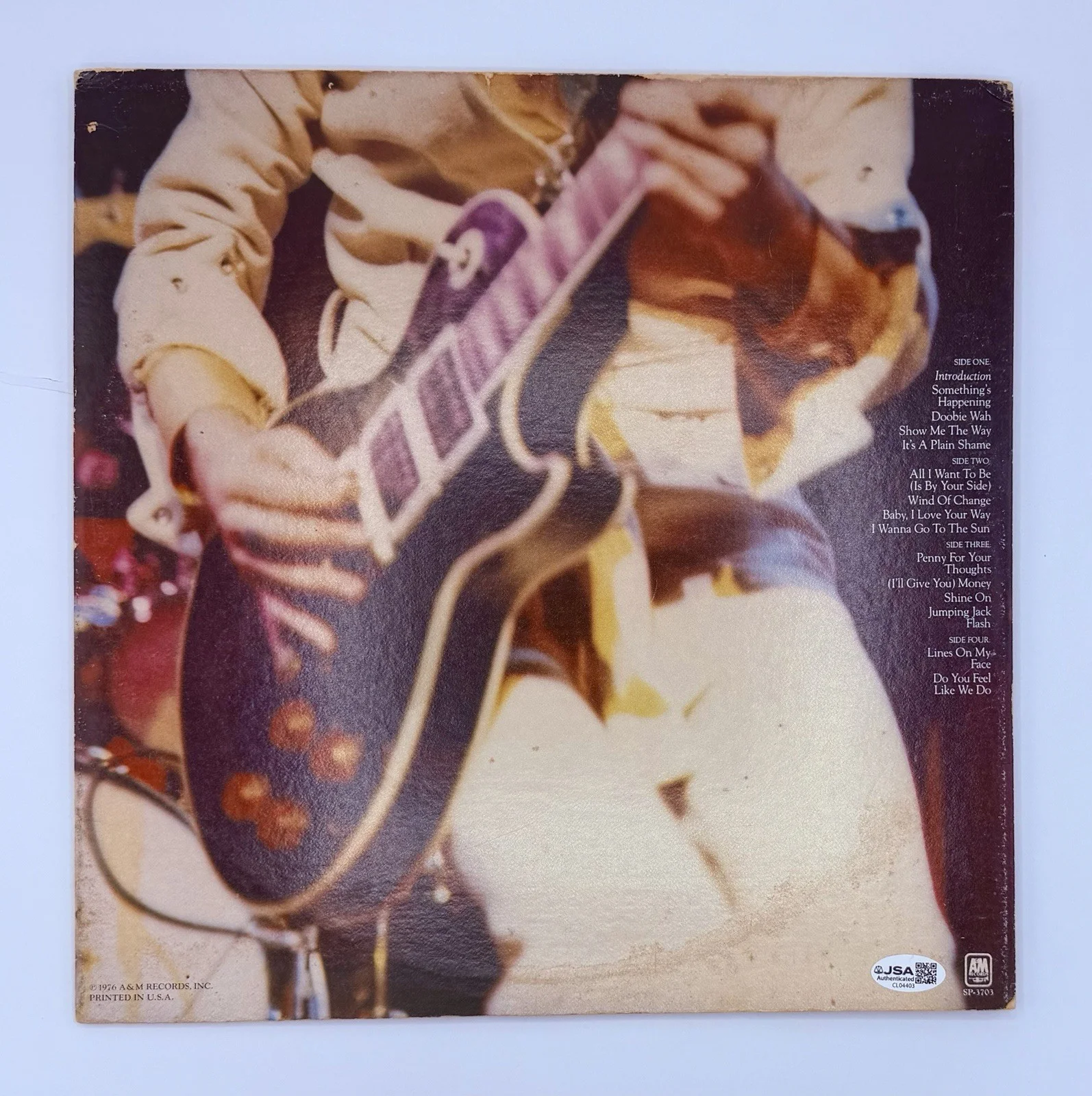 Peter Frampton Comes Alive Record Vinyl Album LP JSA COA, image 2