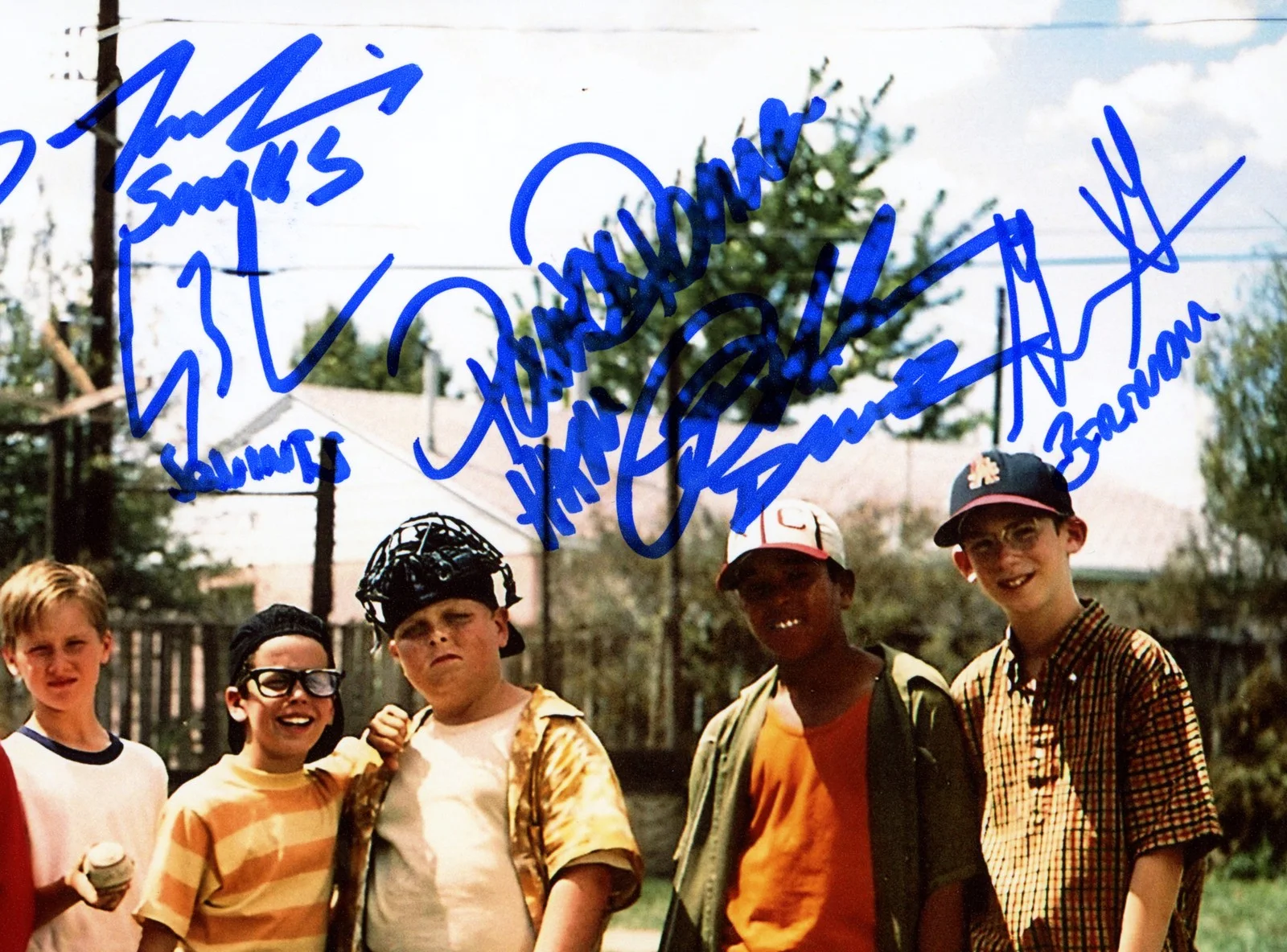 The Sandlot Cast — The Sandlot Movie Cast Signed 16x20 Photo 8 Sigs Beckett Witness, изображение 3