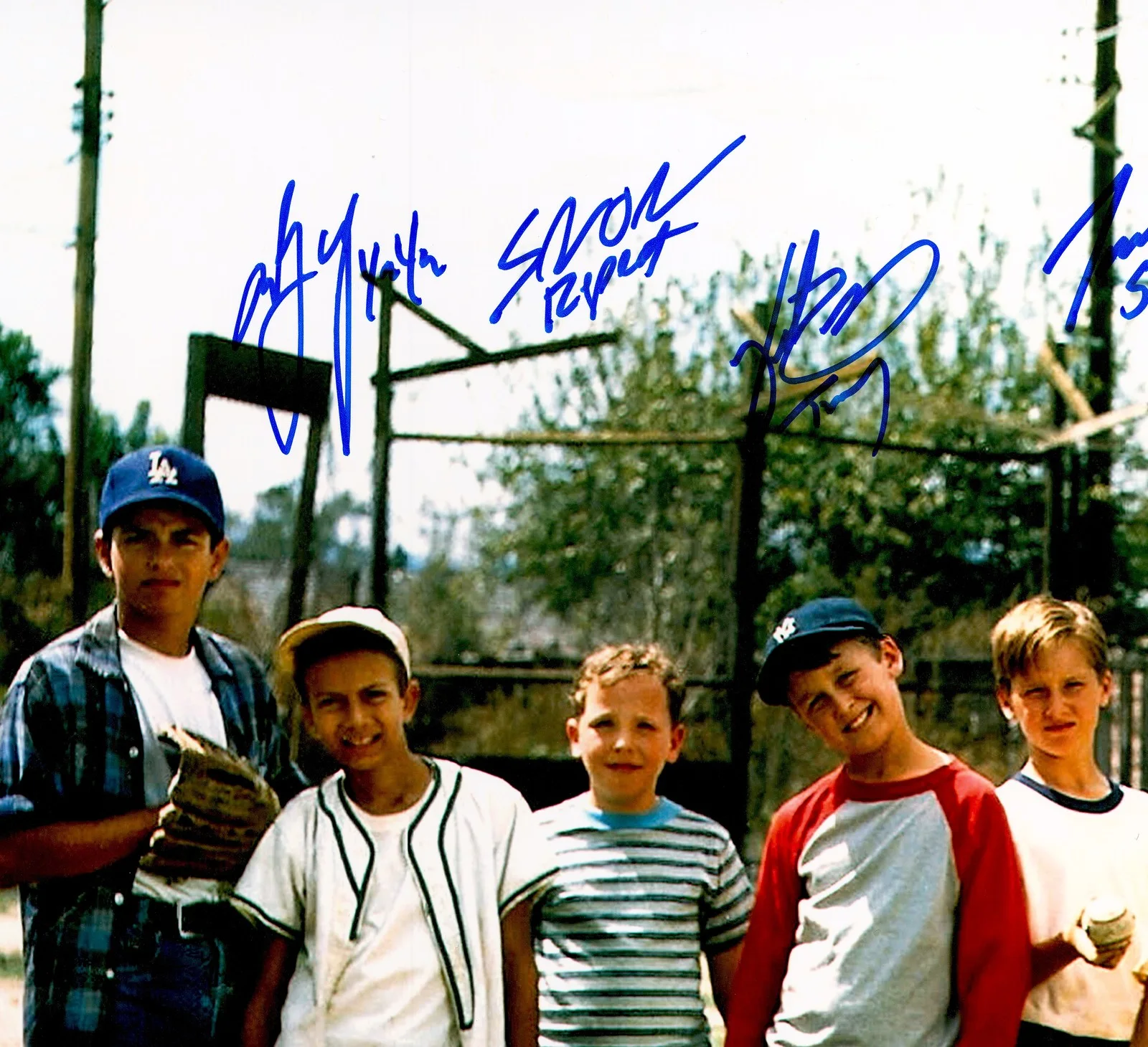 The Sandlot Cast — The Sandlot Movie Cast Signed 8x10 Photo 8 Sigs Beckett Witness, изображение 2